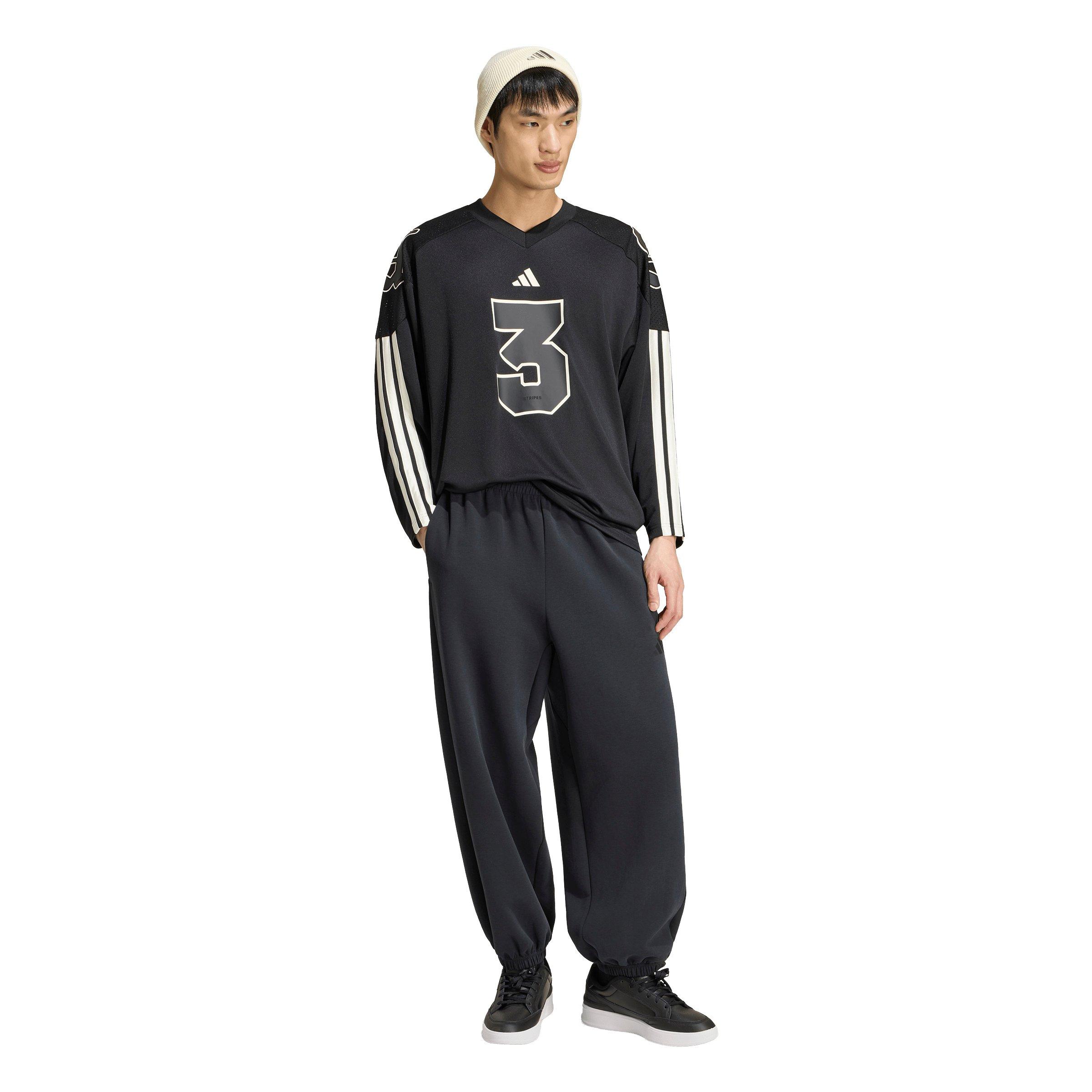 adidas Men's Stadium Jersey T-Shirt - Black - BLACK