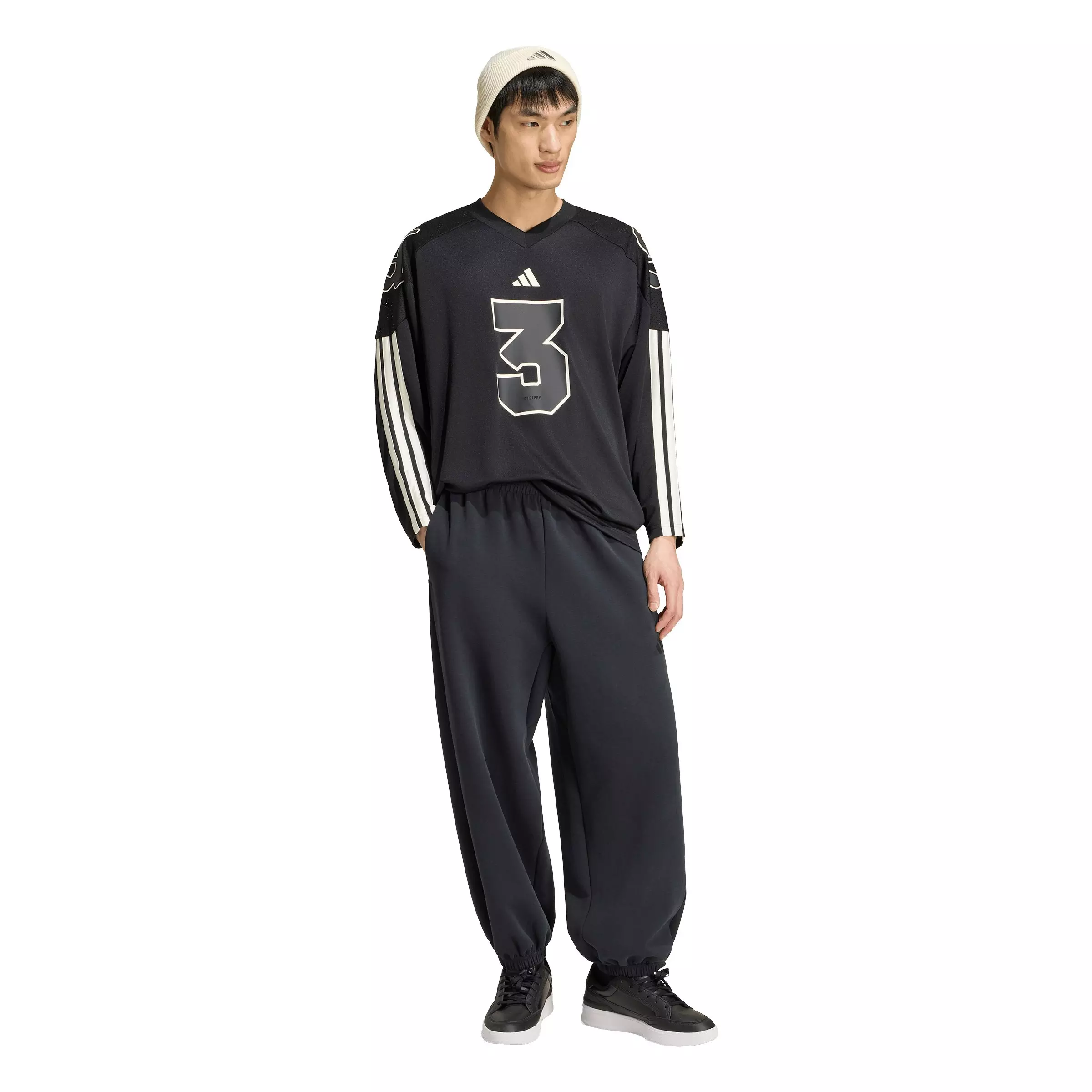 adidas Men's Stadium Jersey T-Shirt - Black - BLACK