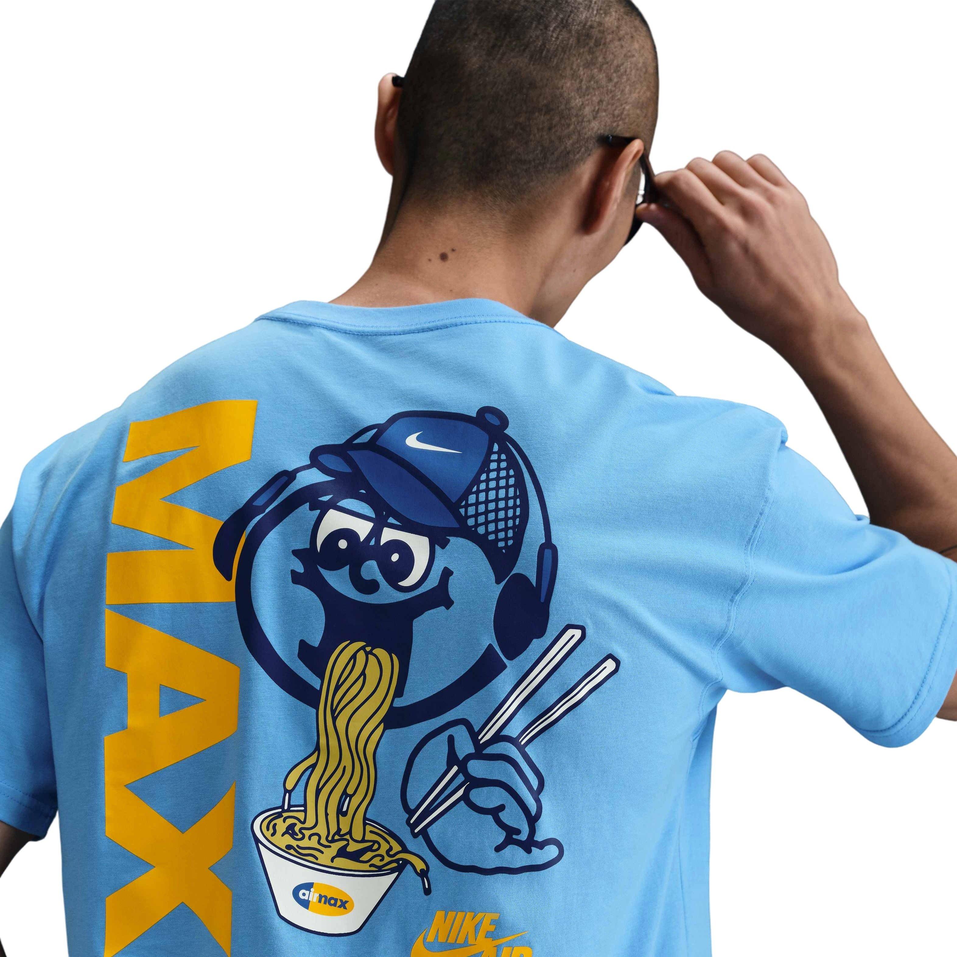 Nike Men's Sportswear Premium Sole Food OC M90 Tee - BLUE Thumbnail View 2