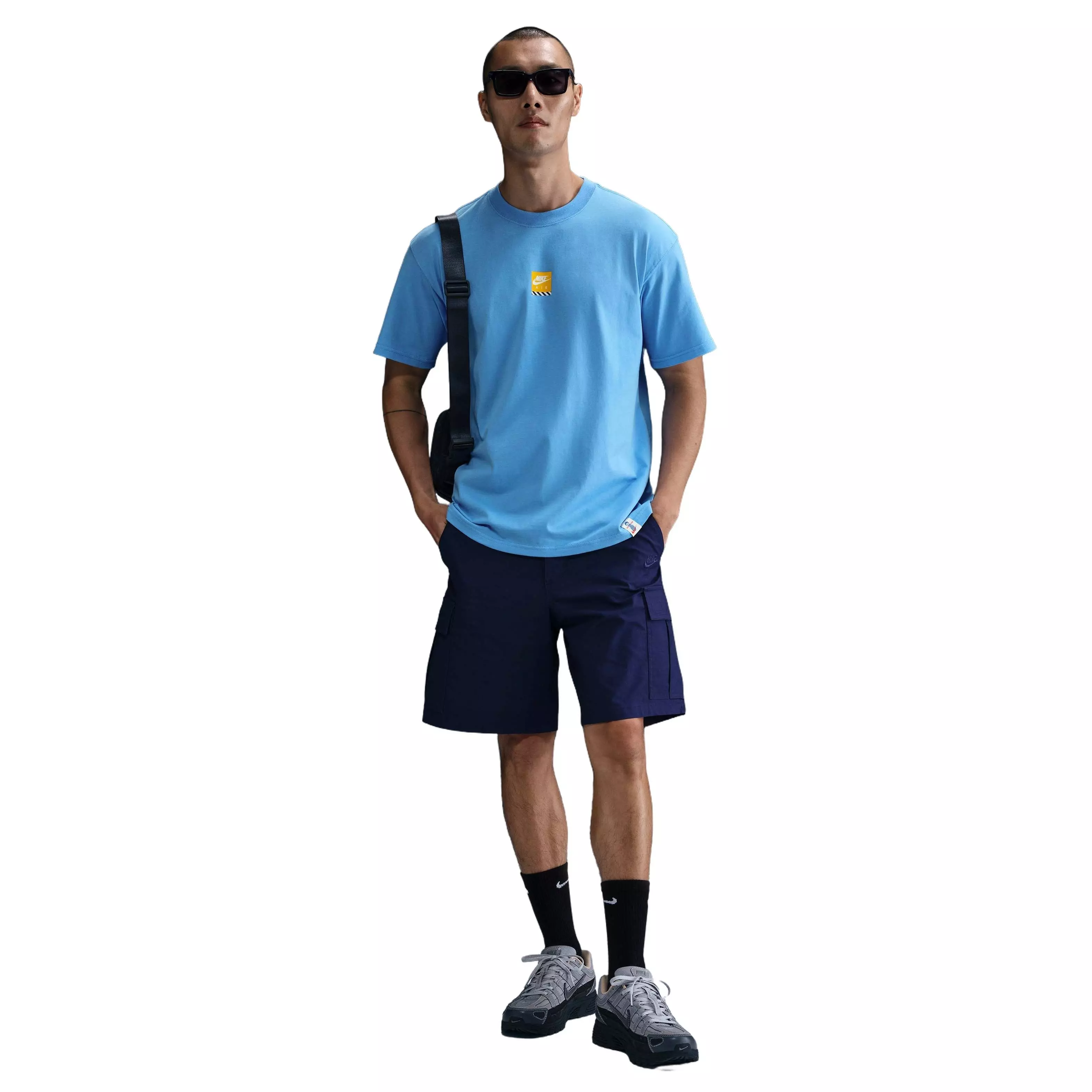 Nike Men's Sportswear Premium Sole Food OC M90 Tee - BLUE