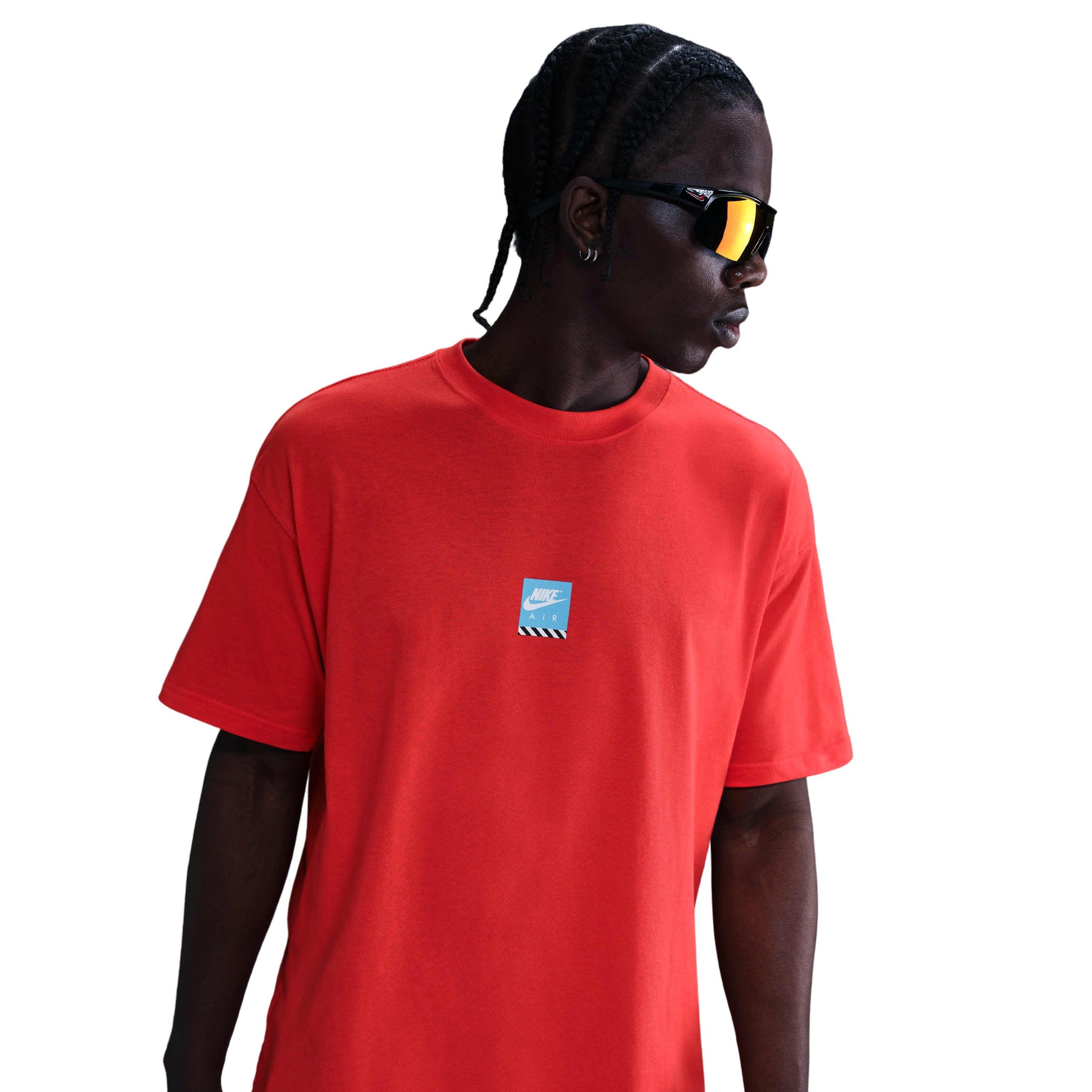 Nike Men's Sportswear Premium Sole Food OC M90 Tee - RED Thumbnail View 1