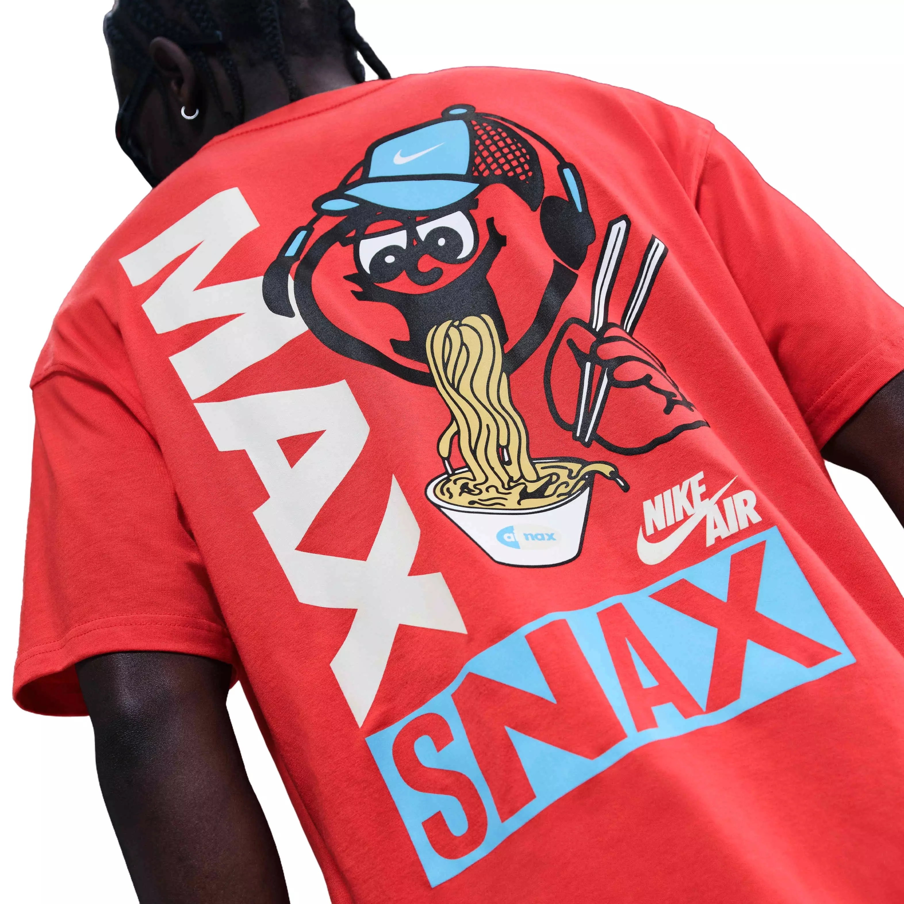 Nike Men's Sportswear Premium Sole Food OC M90 Tee - RED