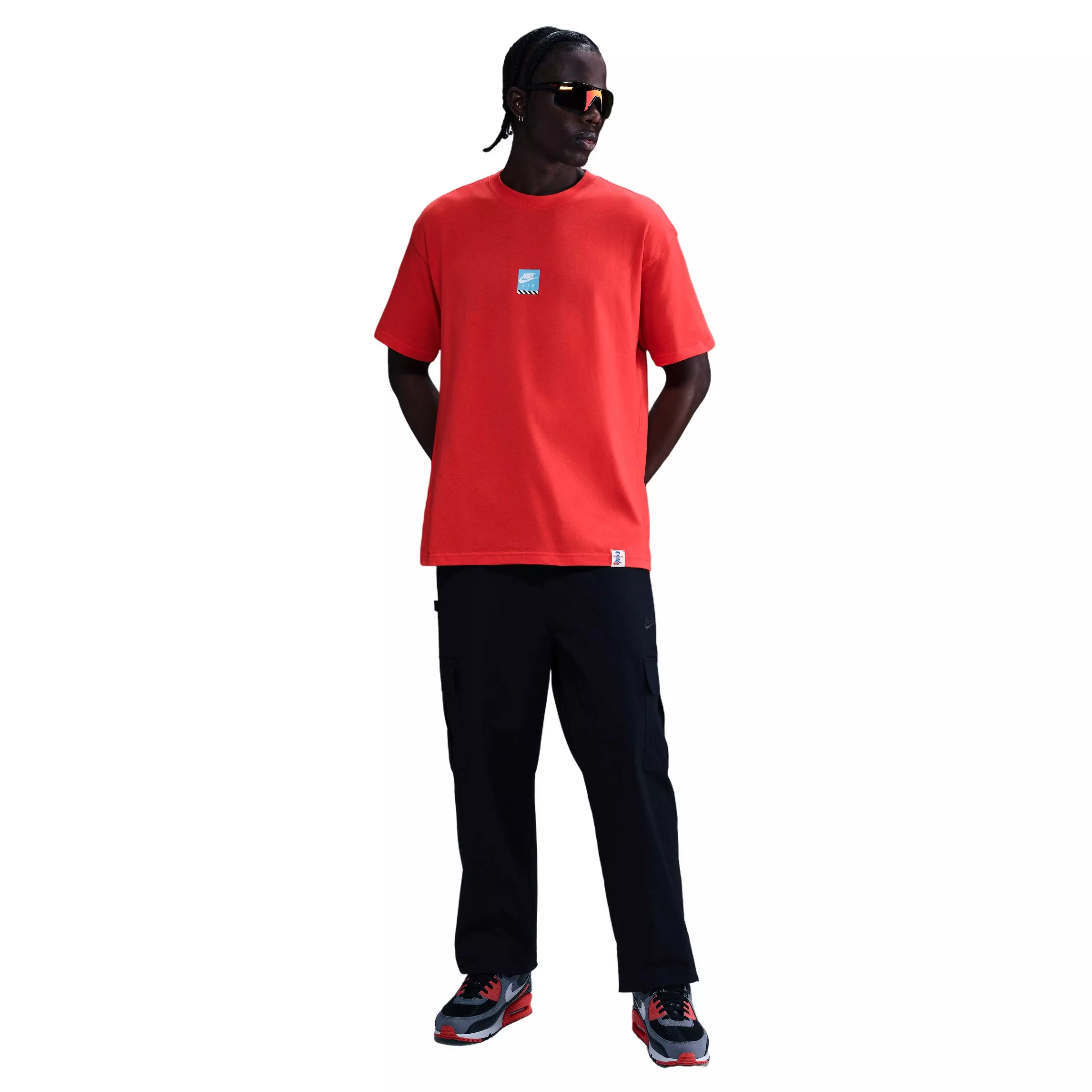 Nike Men's Sportswear Premium Sole Food OC M90 Tee - RED