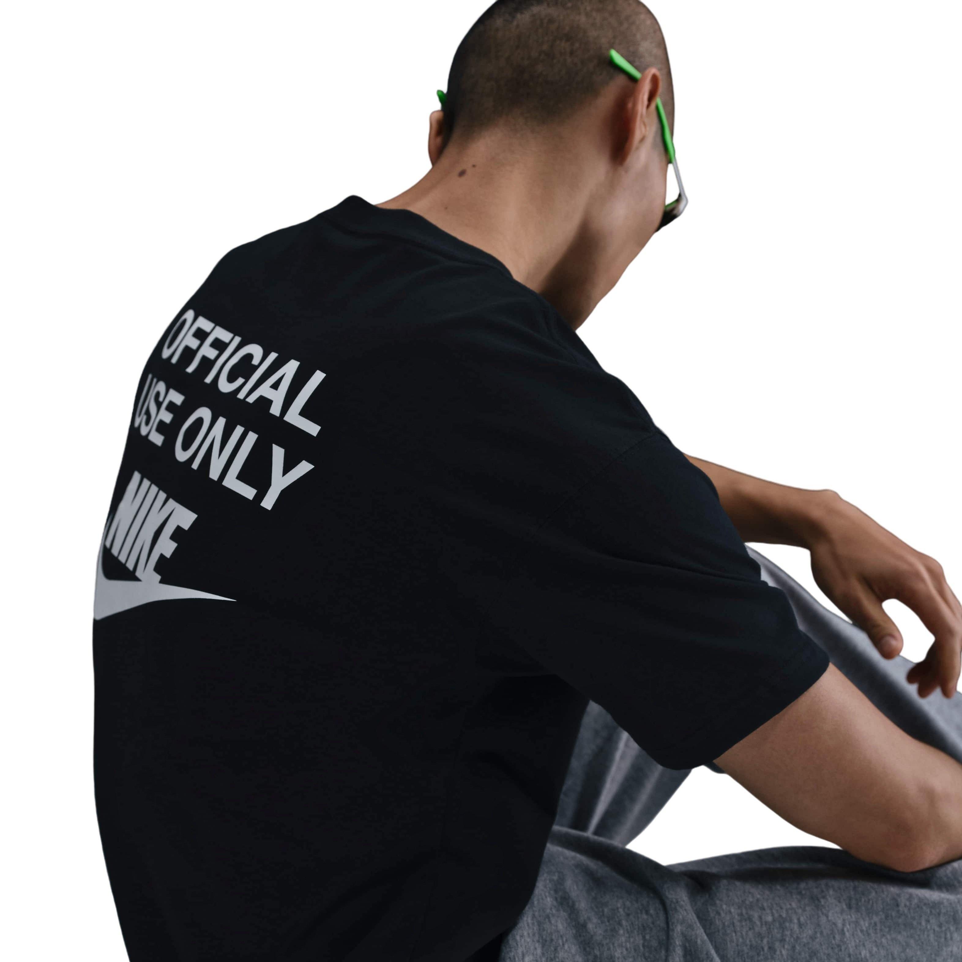 Nike Men's Sportswear M90 OC Remix Tee -Black - BLACK Thumbnail View 3