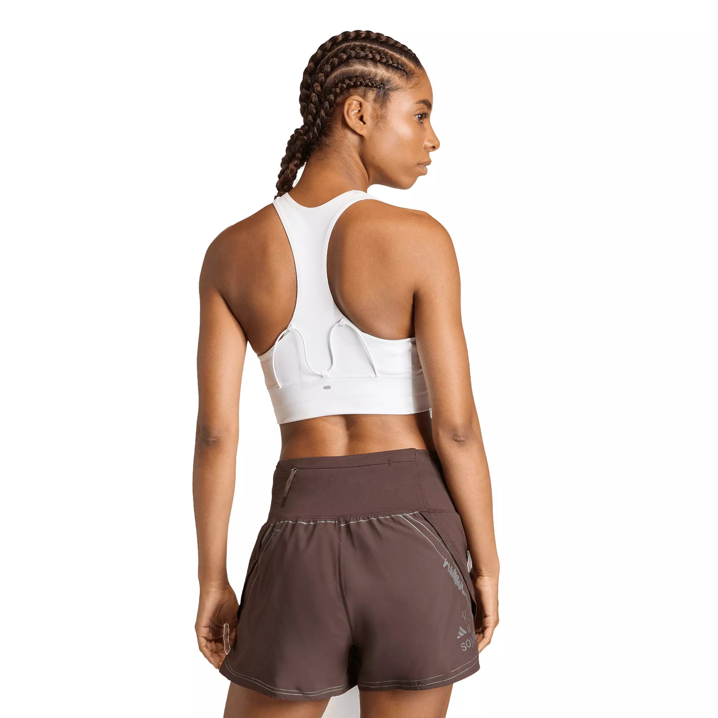 adidas Women's adi365 Running Pocket Medium Support Bra - White - WHITE