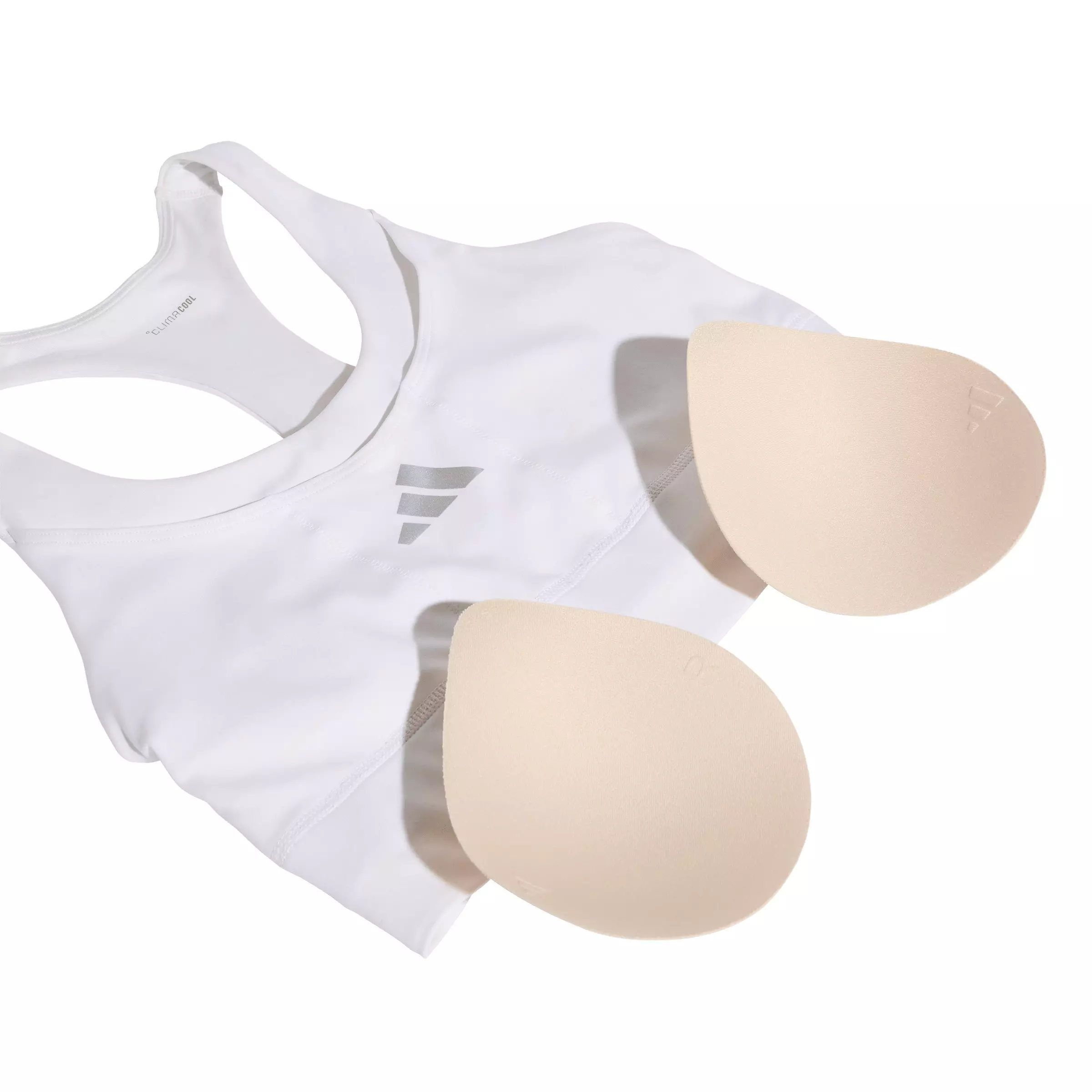 adidas Women's adi365 Running Pocket Medium Support Bra-White - WHITE