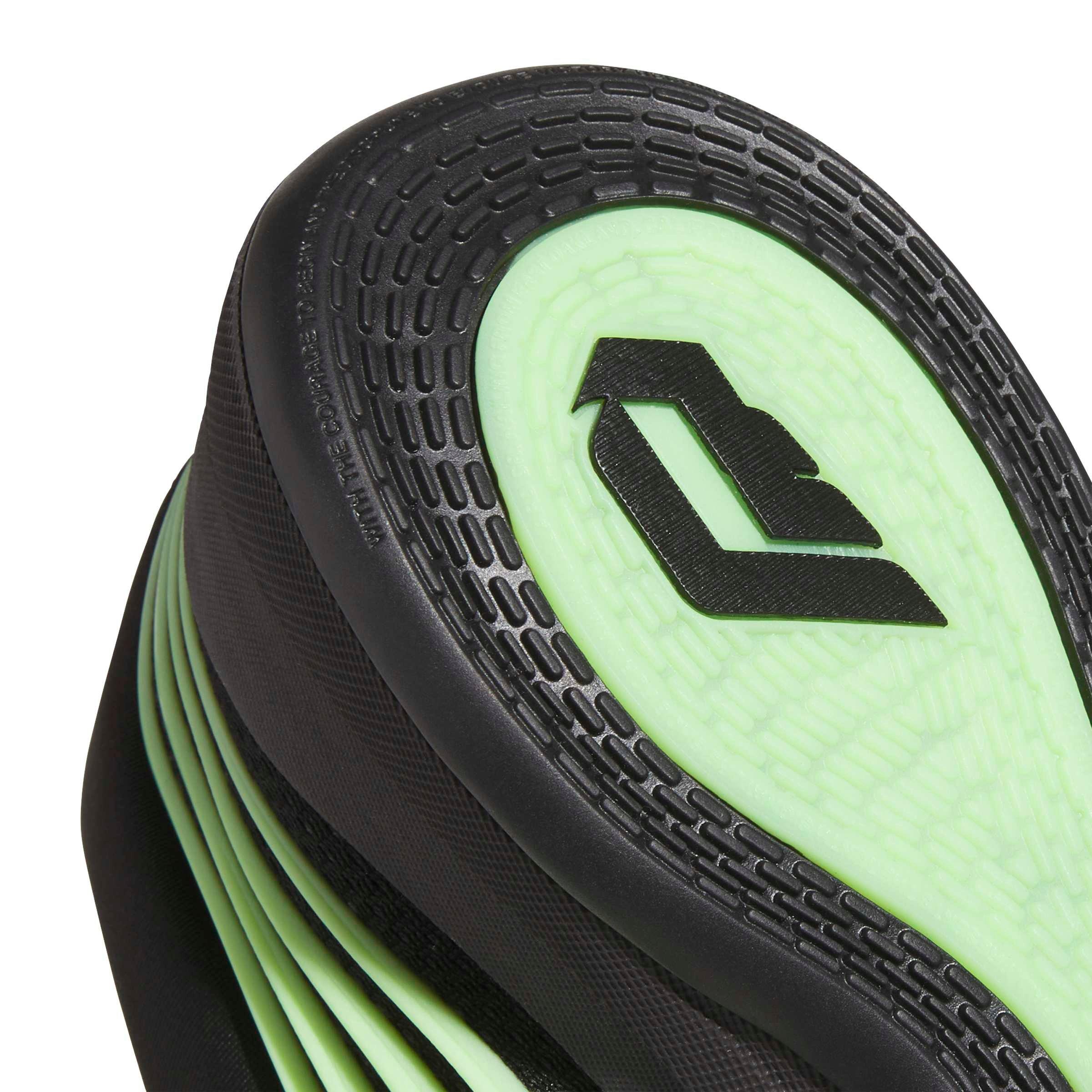 adidas Dame X "Utility Black/Green Spark/Core Black" Men's Basketball Shoe - BLACK/GREEN/BLACK