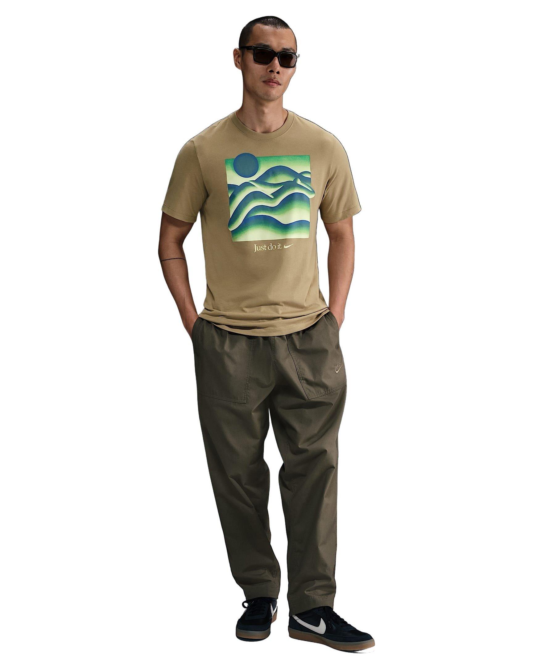 Nike Men's Sportswear Premium OC Sustainability 2 Tee - BEIGE Thumbnail View 4