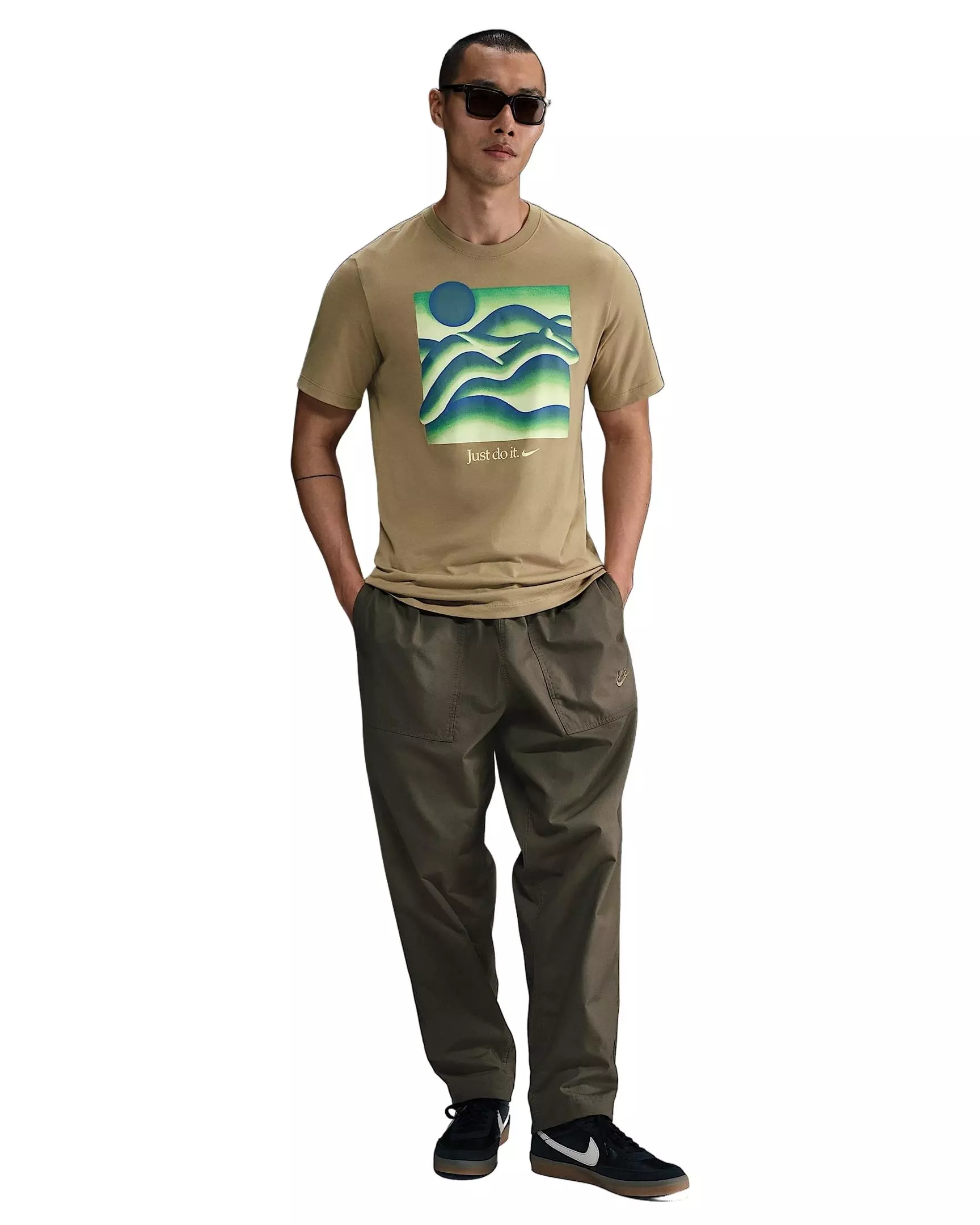 Nike Men's Sportswear Premium OC Sustainability 2 Tee - BEIGE