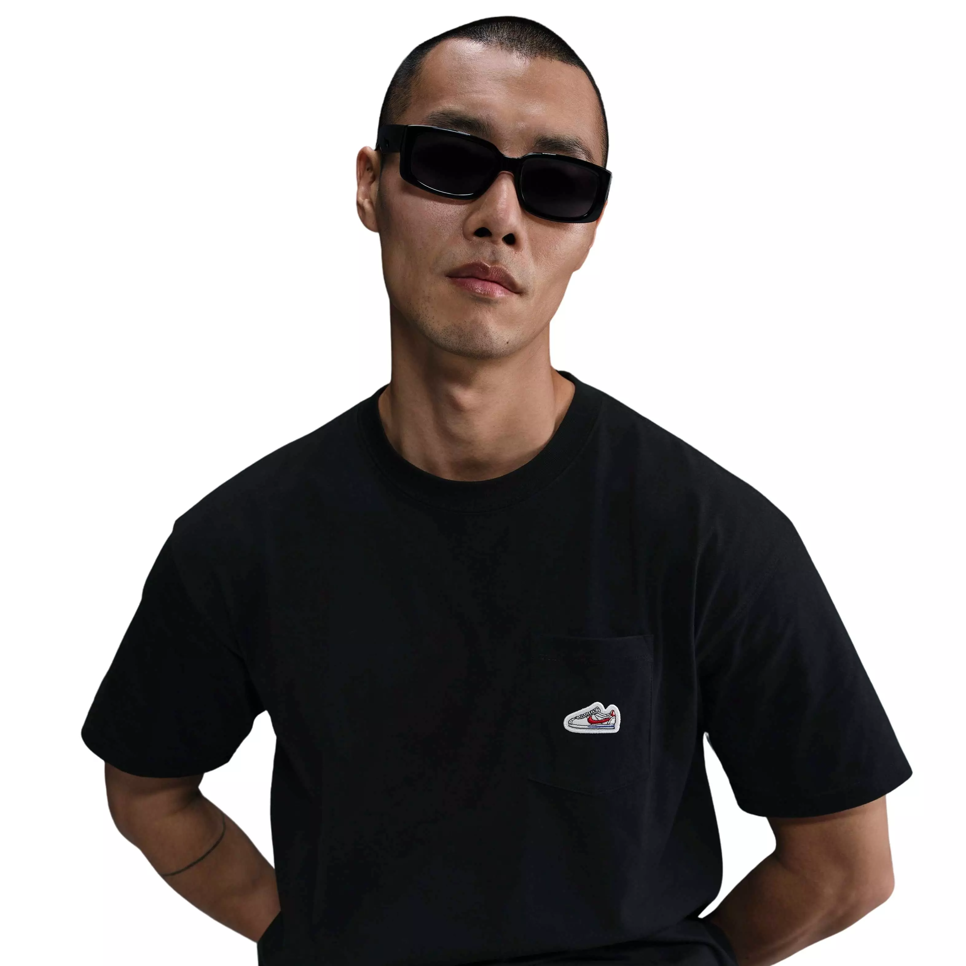 Nike Men's Sportswear Sneaker Patch Pocket M90 Tee - BLACK