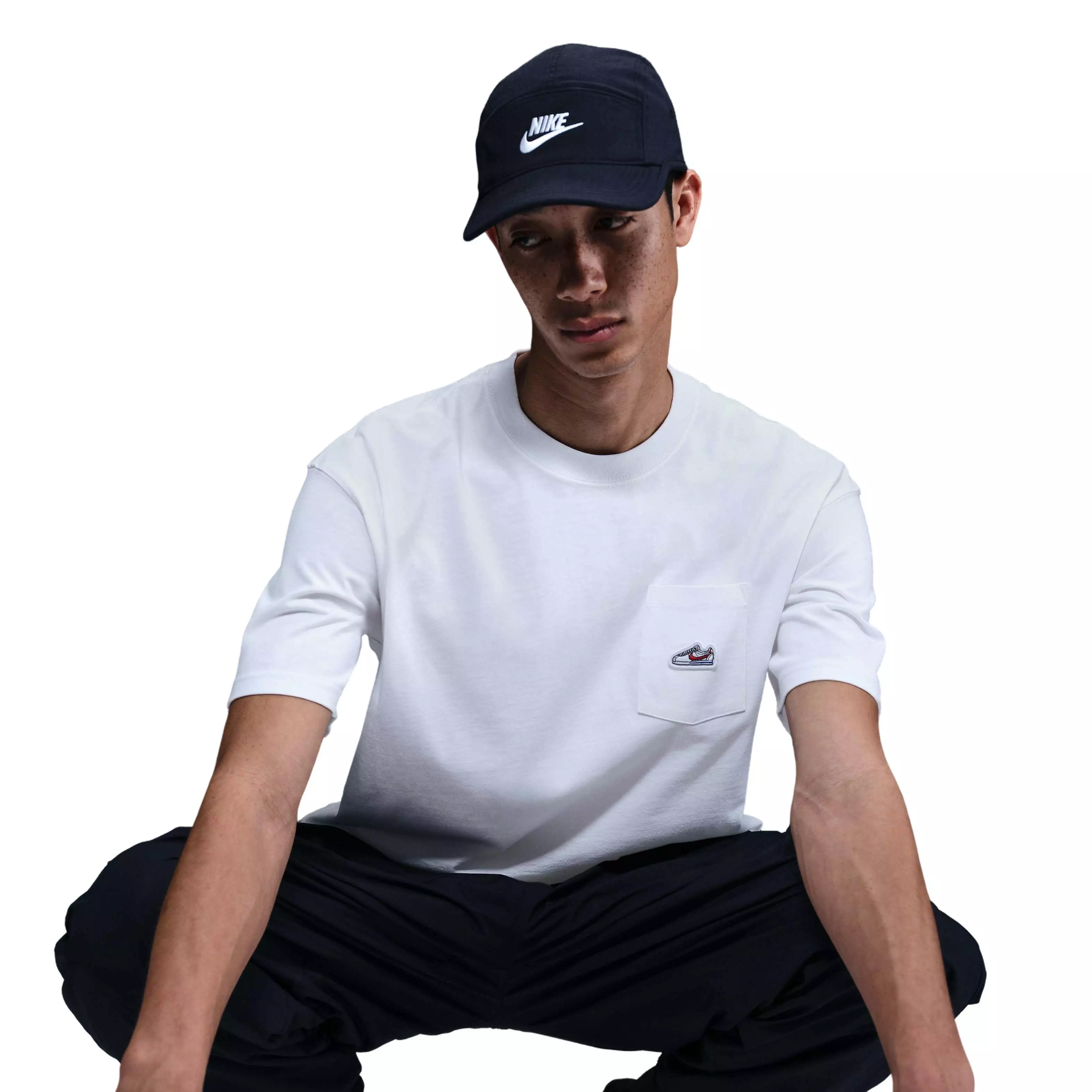 Nike Men's Sportswear Sneaker Patch Pocket M90 Tee - WHITE