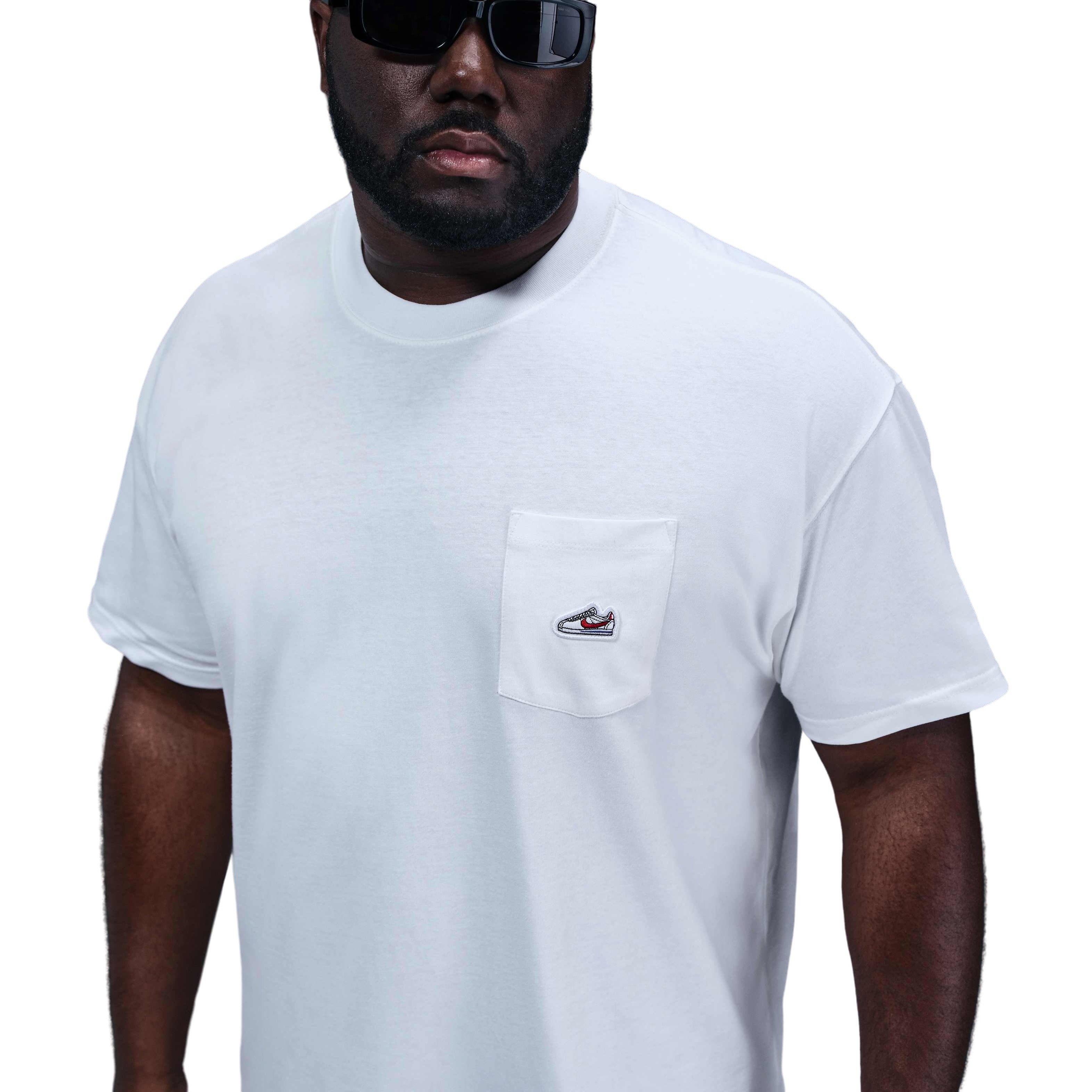 Nike Men's Sportswear Sneaker Patch Pocket M90 Tee - WHITE Thumbnail View 6