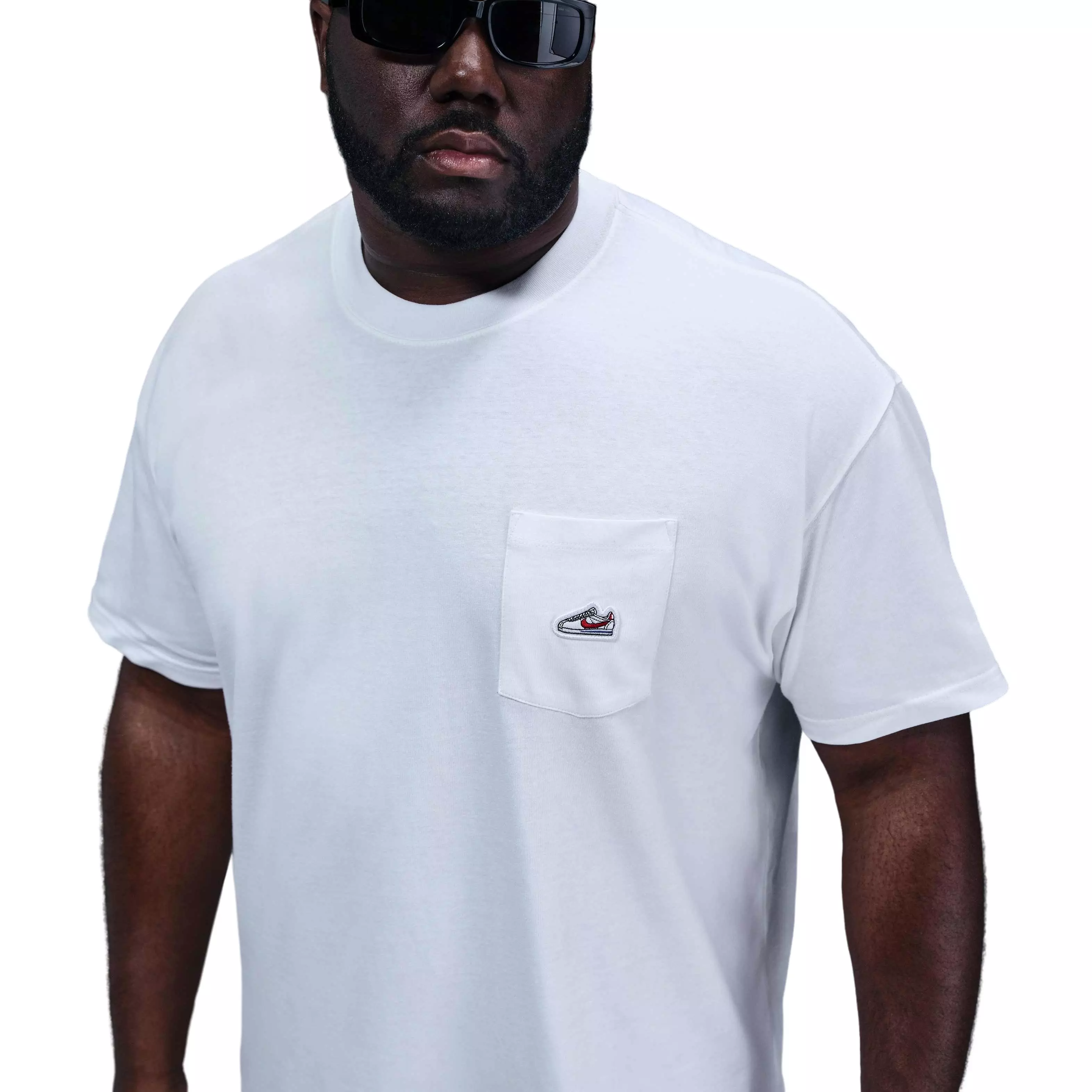 Nike Men's Sportswear Sneaker Patch Pocket M90 Tee - WHITE