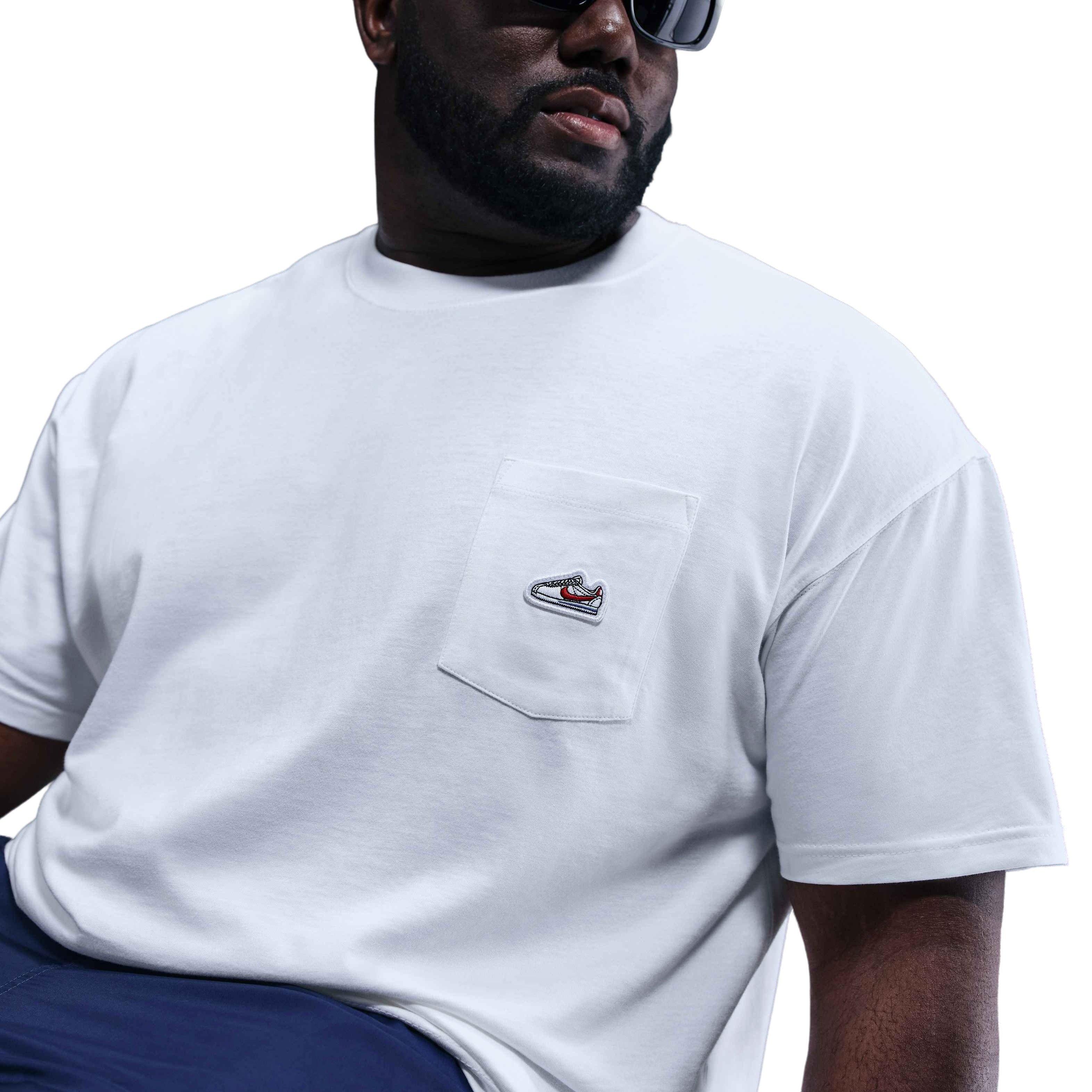 Nike Men's Sportswear Sneaker Patch Pocket M90 Tee - WHITE Thumbnail View 8