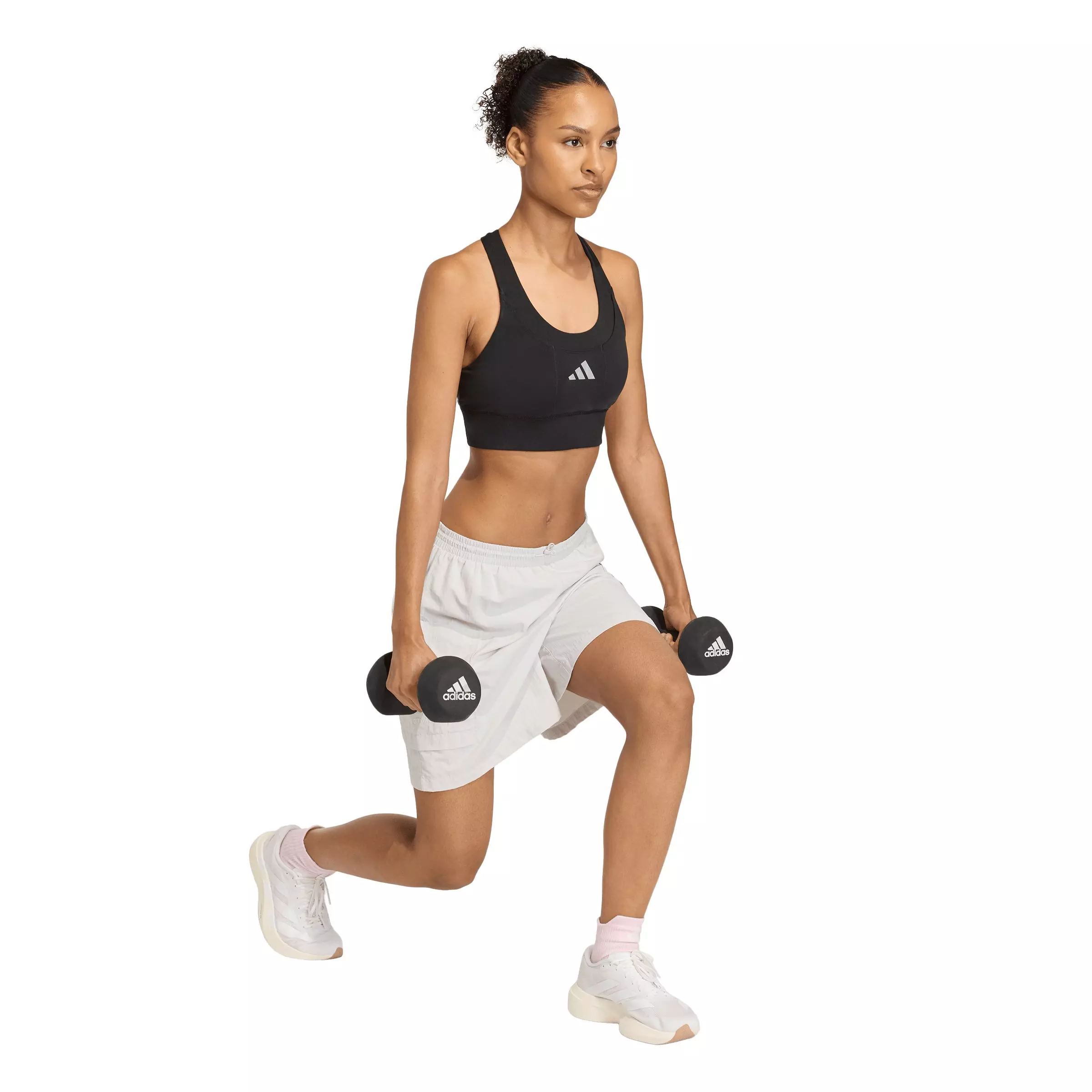 adidas Women's adi365 Running Pocket Medium Support Bra - Black - BLACK