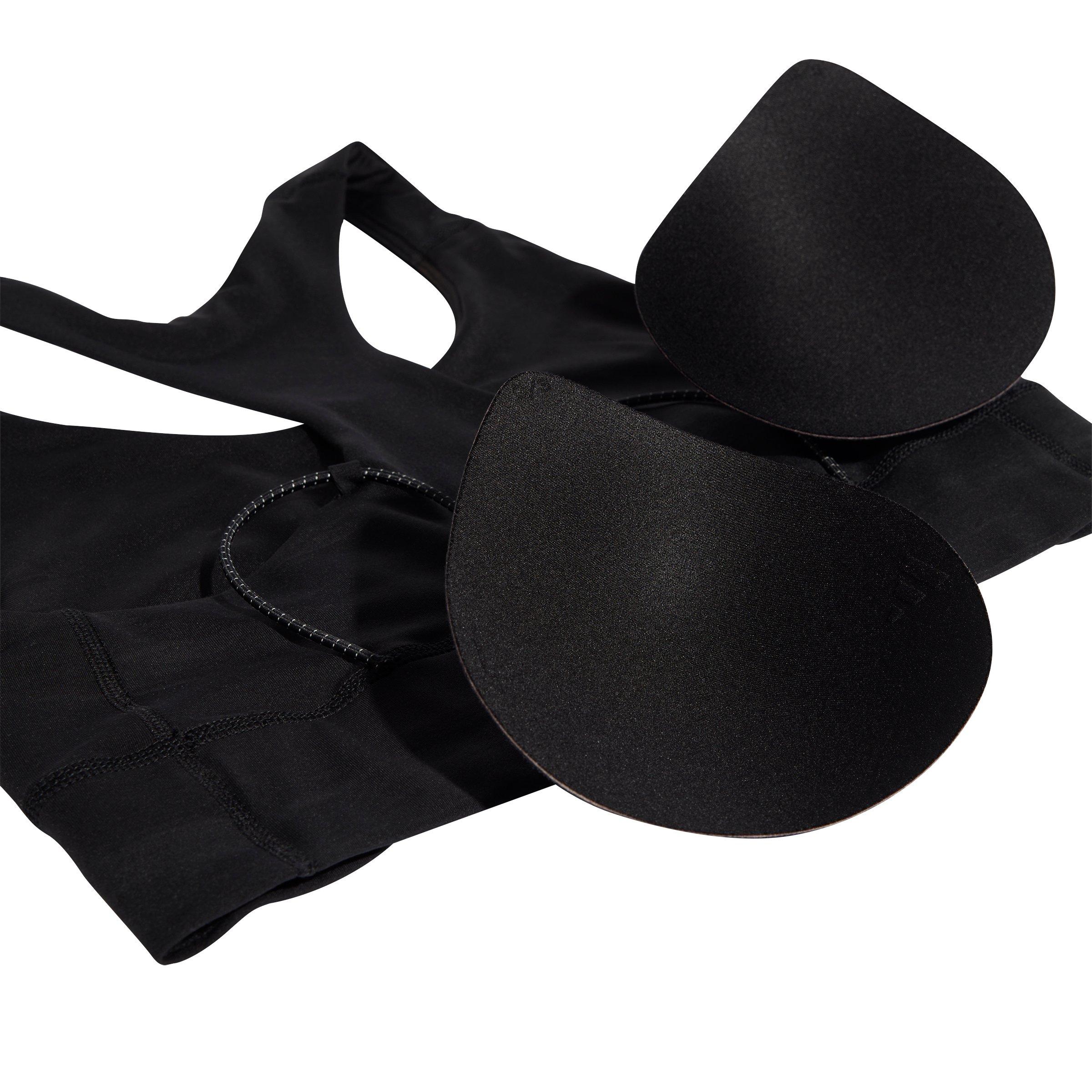 adidas Women's adi365 Running Pocket Medium Support Bra-Black - BLACK Thumbnail View 5