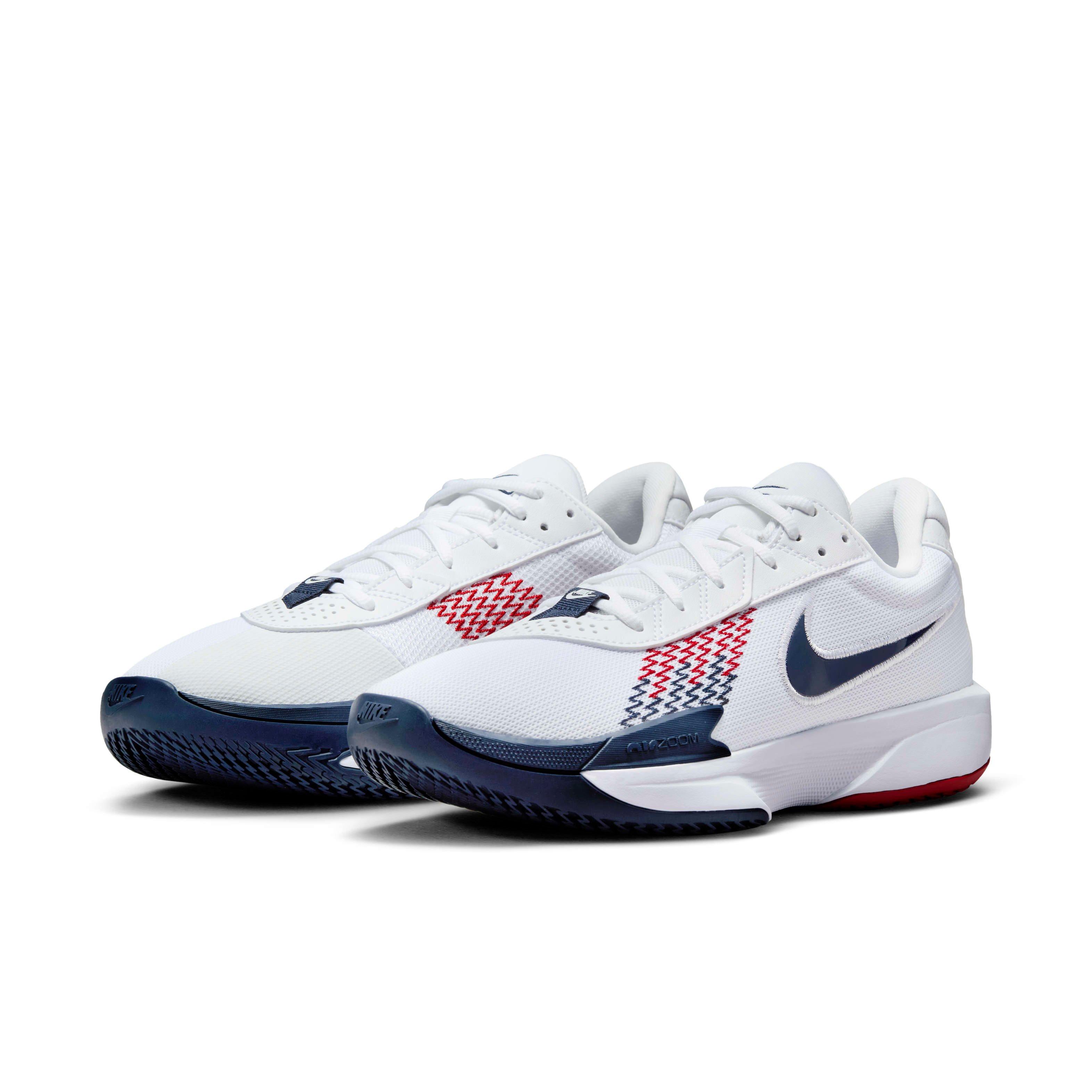 Nike G.T. Cut Academy Grade School Boys' "White/Sport Red/Obsidian" Basketball Shoe