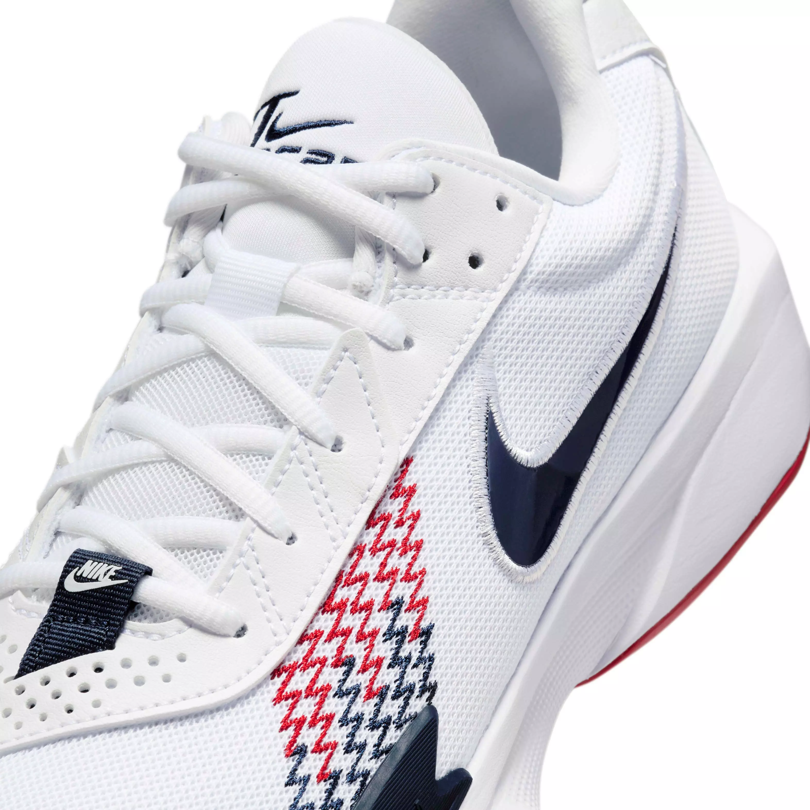 Nike G.T. Cut Academy "White/Sport Red/Obsidian" Grade School Boys' Basketball Shoe - WHITE/RED/OBSIDIAN