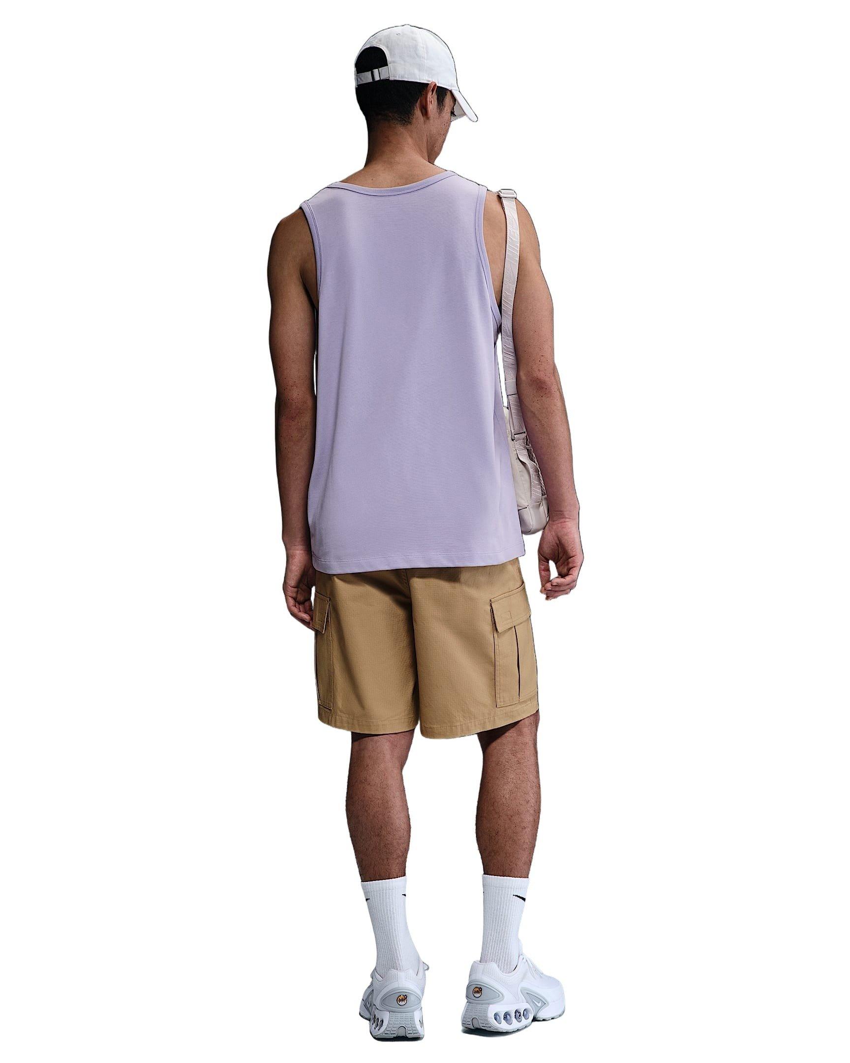 Nike Men's Sportswear Premium Essentials Tank - PURPLE Thumbnail View 5