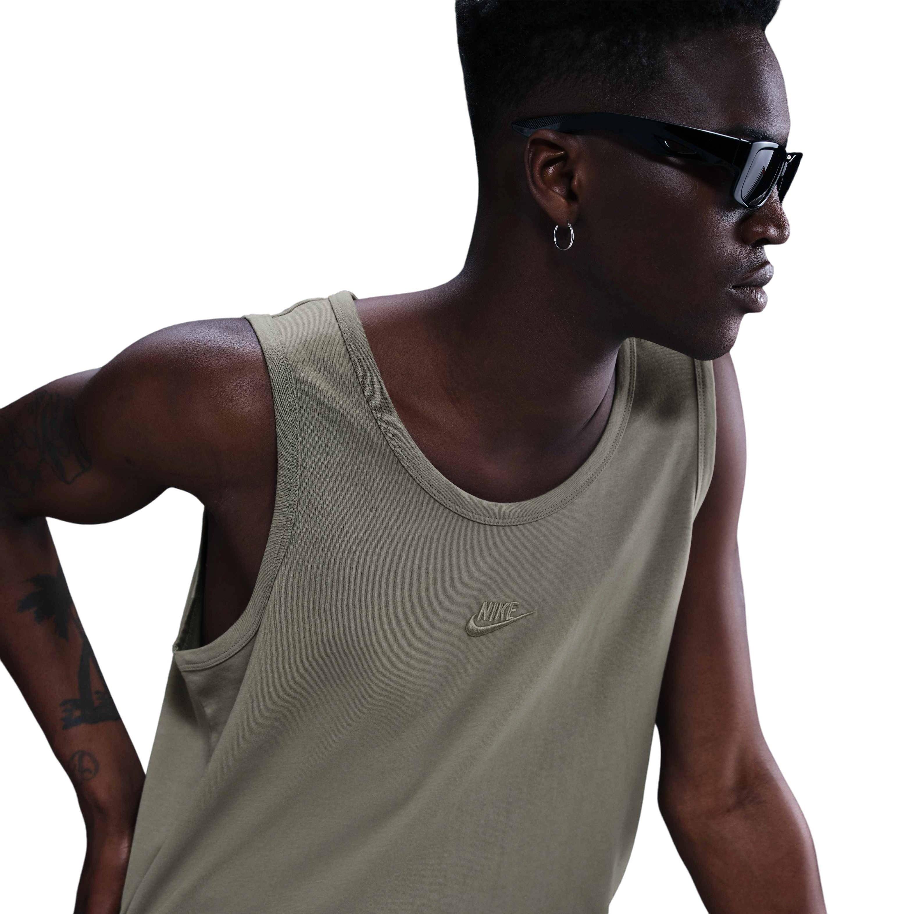 Nike Men's Sportswear Premium Essentials Tank - GREEN Thumbnail View 3