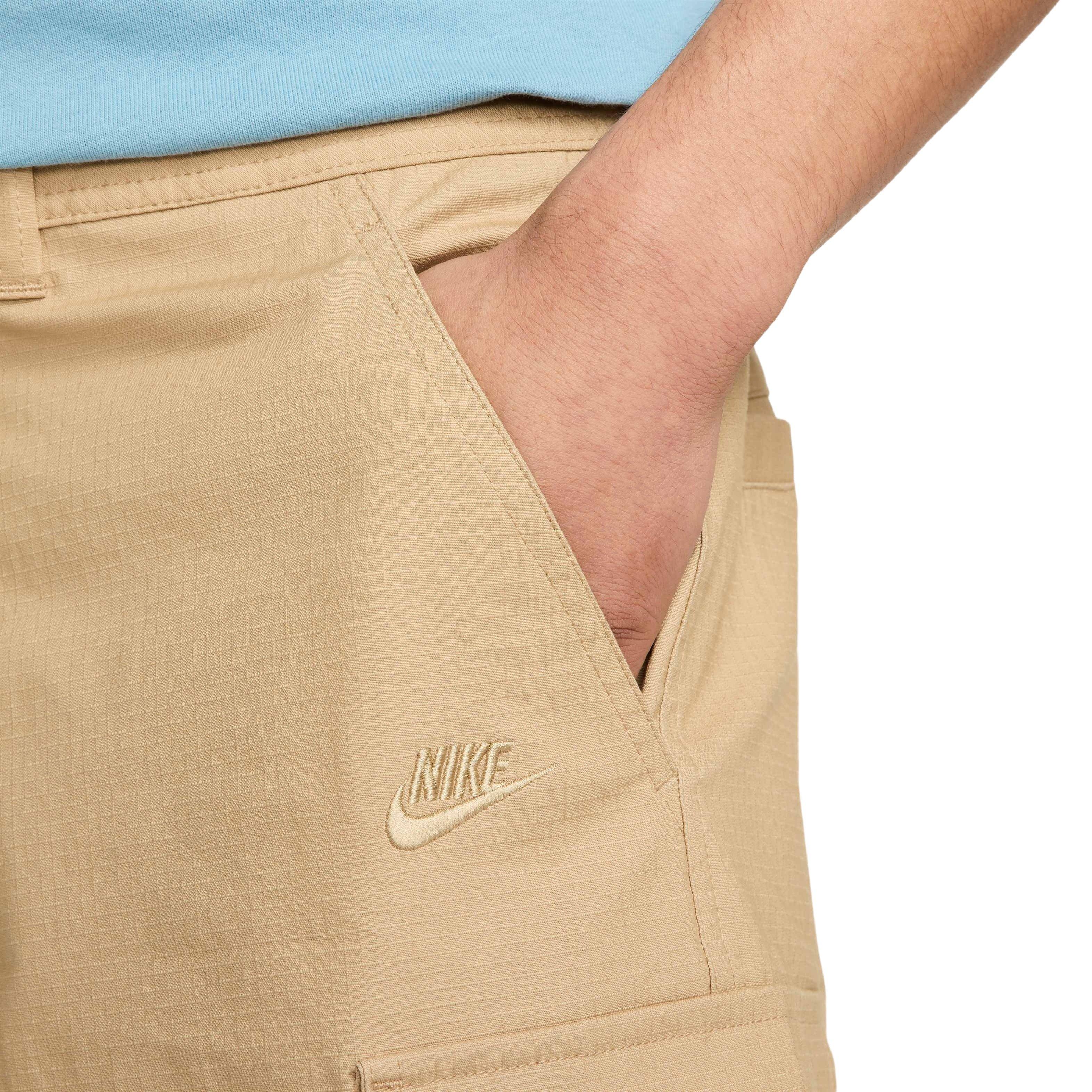 Nike Men's Club Woven Cargo Shorts -Beige - BEIGE Thumbnail View 4