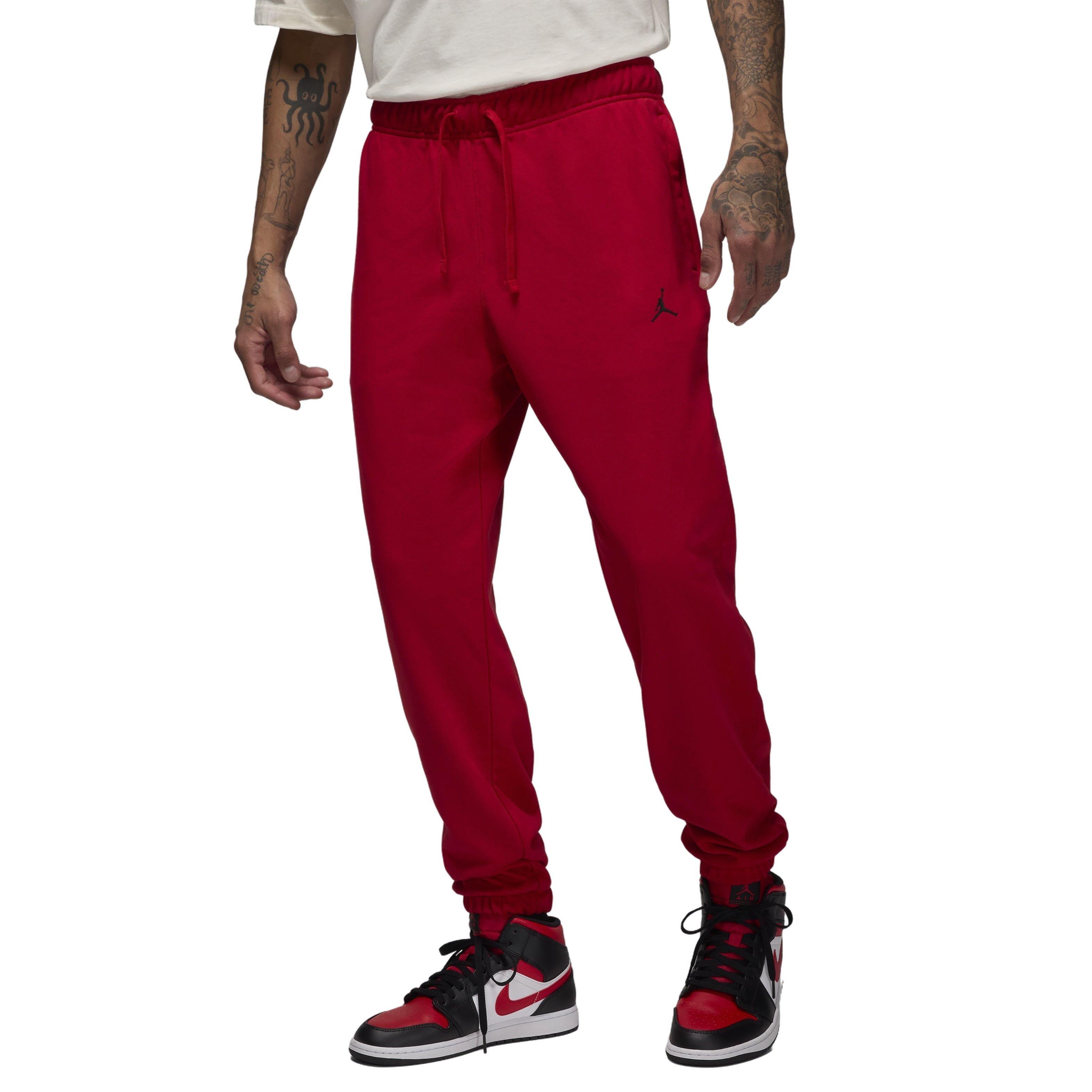 Jordan Men's Sport Crossover Dri-FIT Fleece Pants -Red - RED Thumbnail View 1