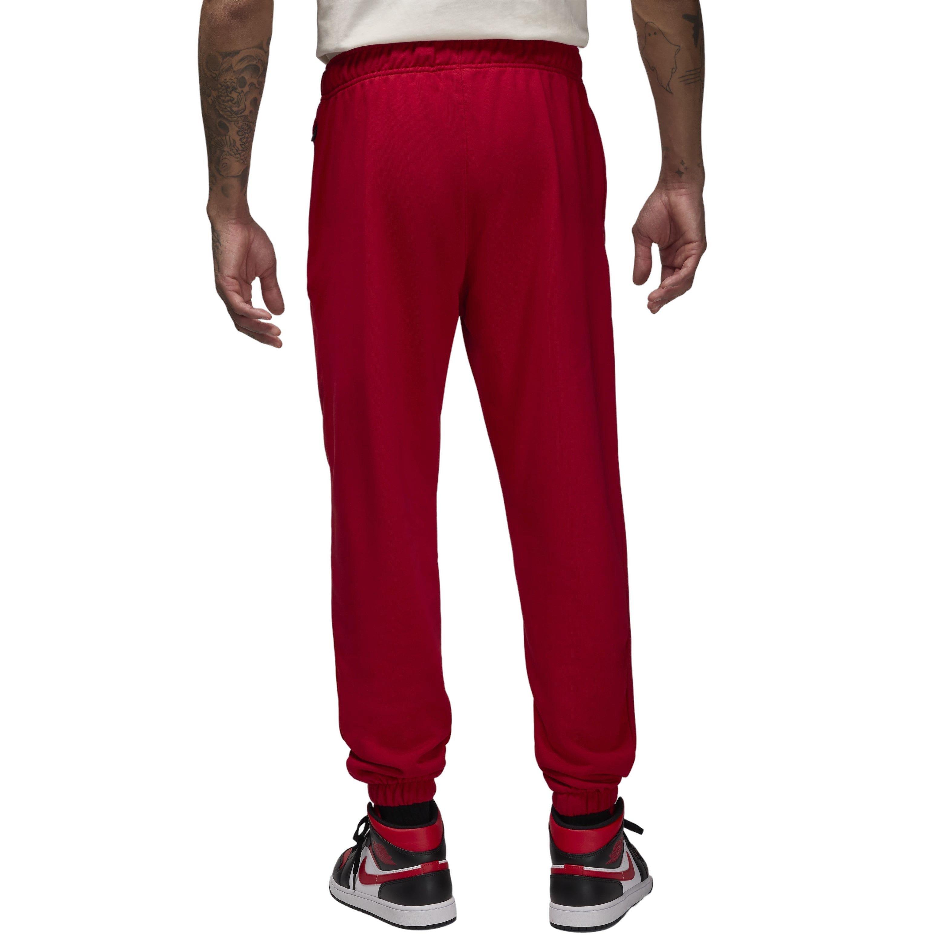 Jordan Men's Sport Crossover Dri-FIT Fleece Pants - Red - RED Thumbnail View 2