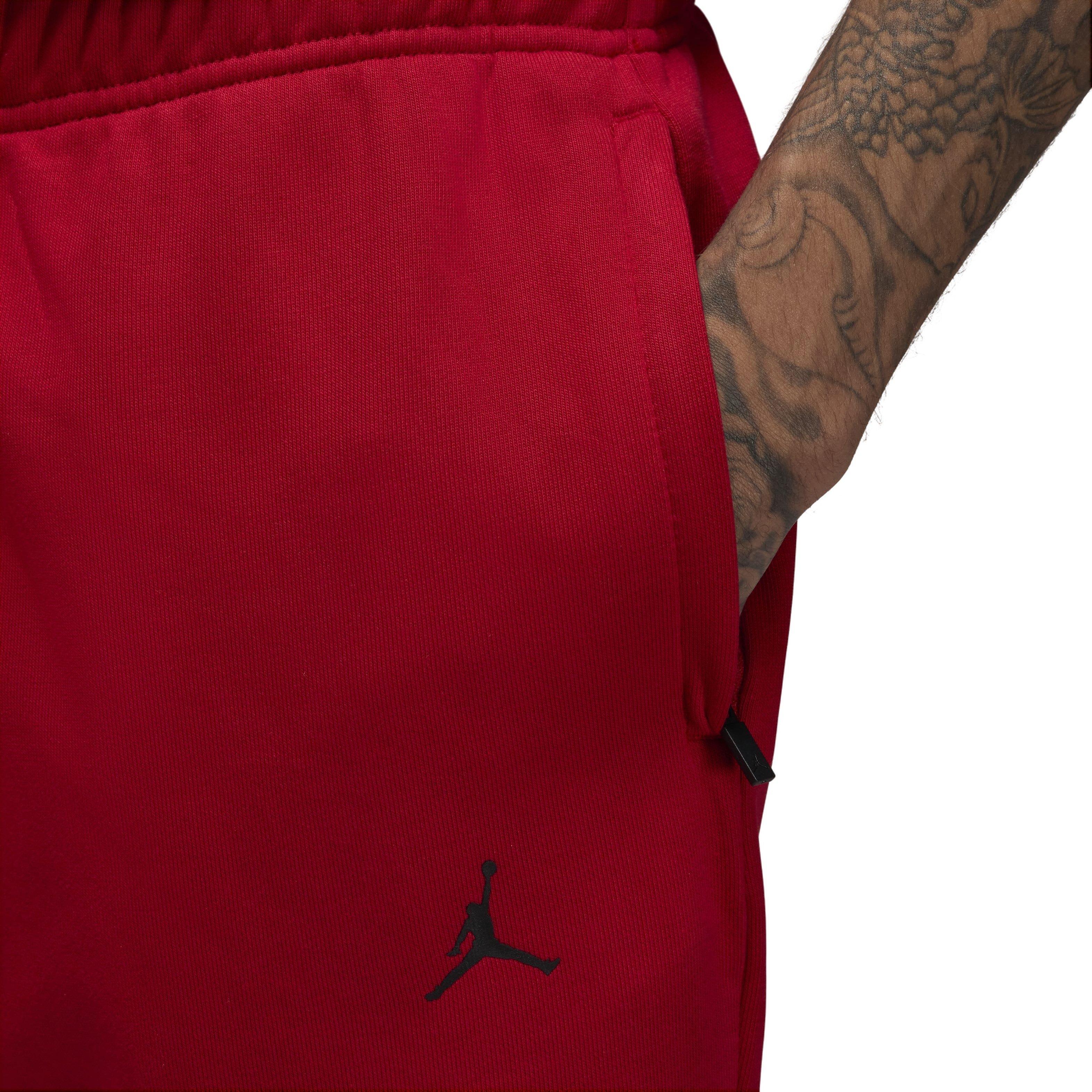 Jordan Men's Sport Crossover Dri-FIT Fleece Pants -Red - RED Thumbnail View 3
