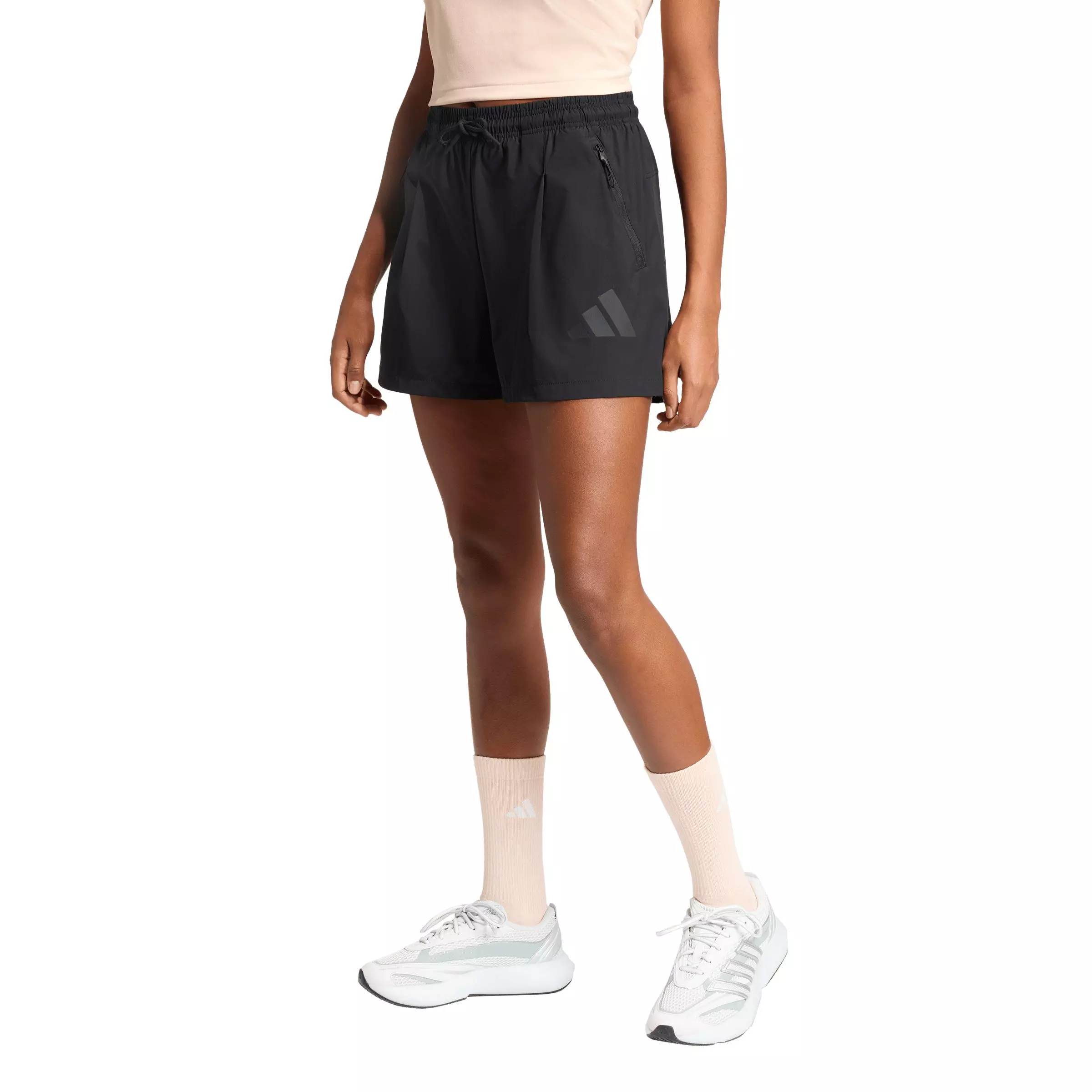 adidas Women's Z.N.E. Woven Shorts-Black - BLACK