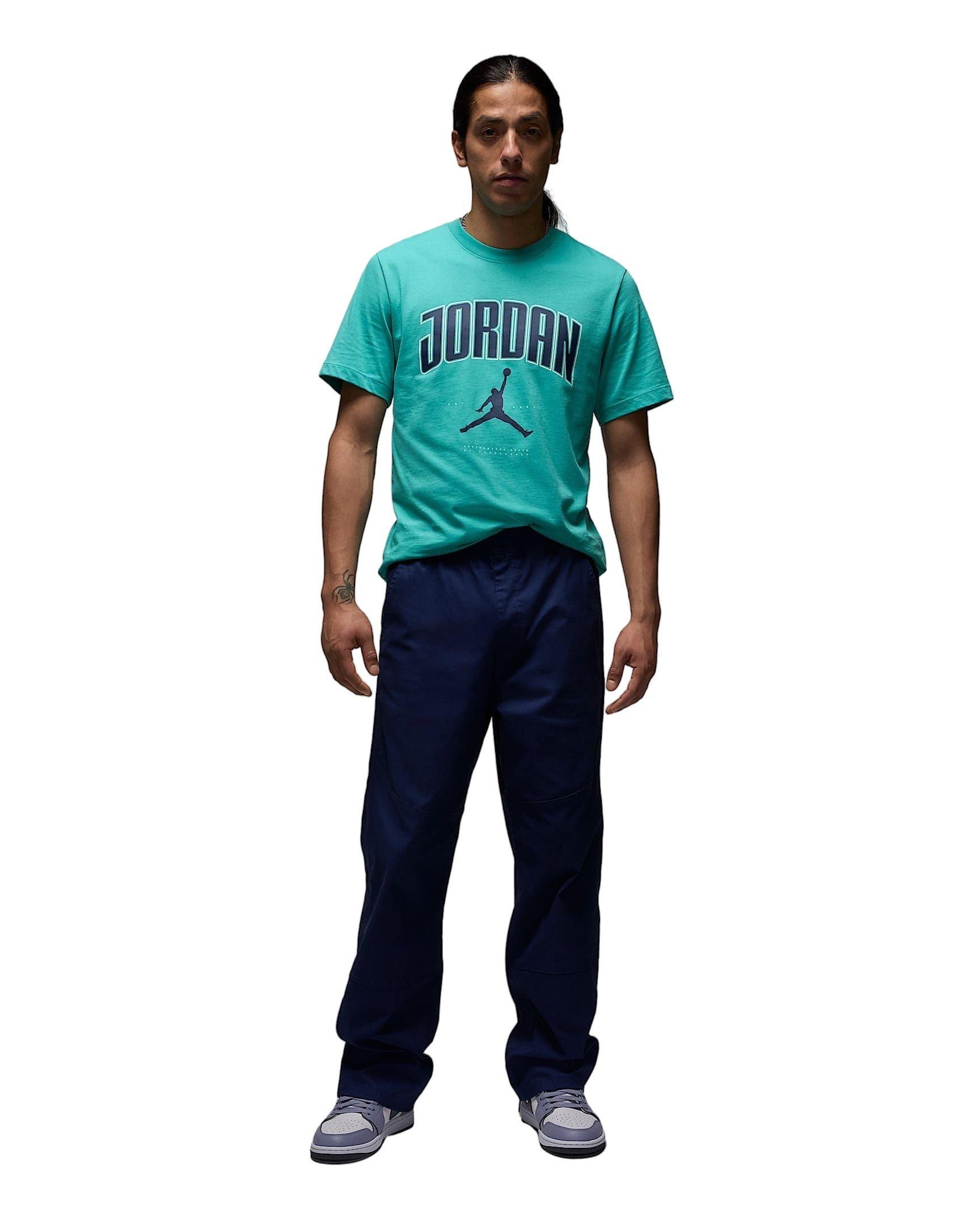 Jordan Men's Essentials Double Knee Woven Pants - BLUE Thumbnail View 7