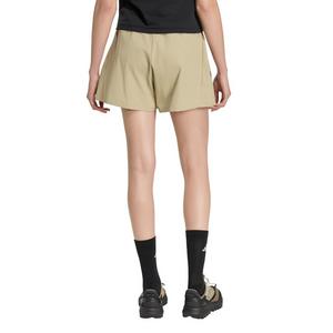 adidas Women's Z.N.E. Woven Shorts-Khaki