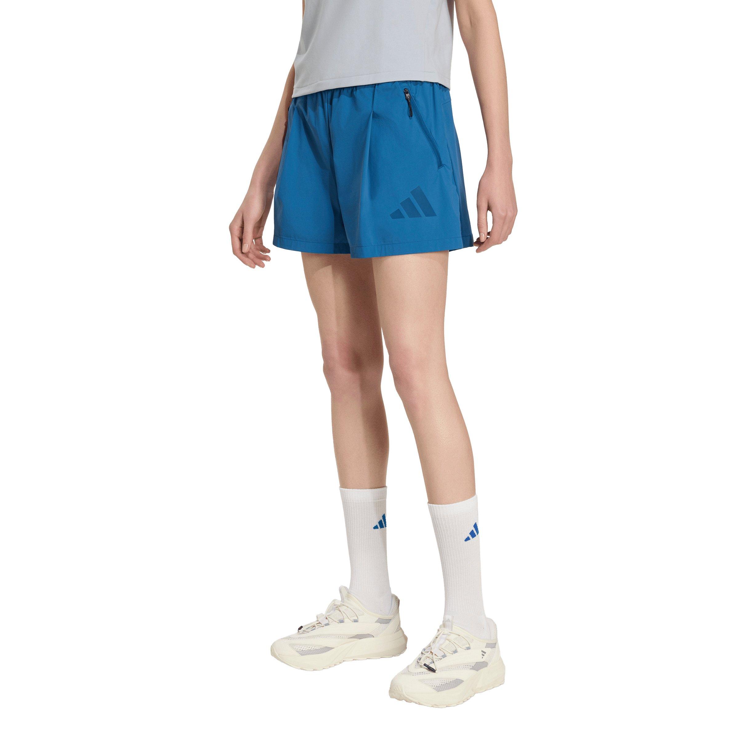 adidas Z.N.E. Women's Drawstring Woven Shorts - Dark Blue