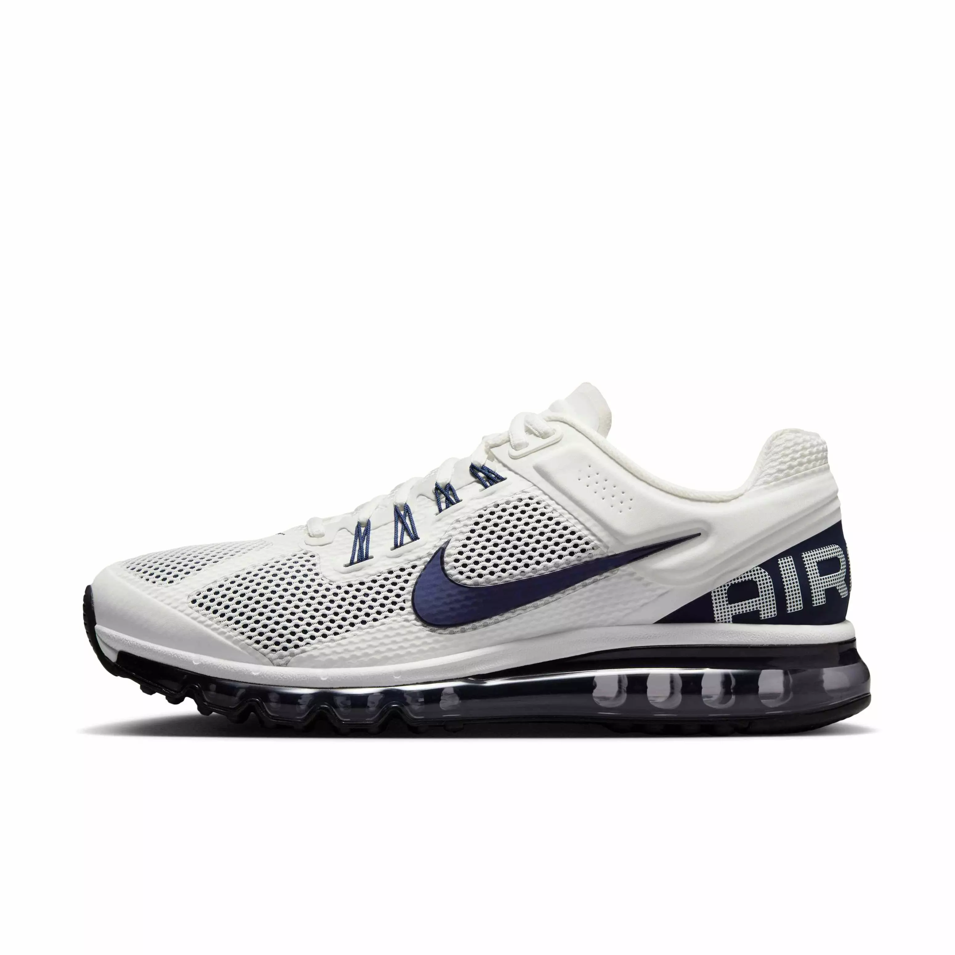 Nike Air Max 2013 "Summit White/Midnight Navy/Black" Men's Shoe - WHITE/NAVY/BLACK