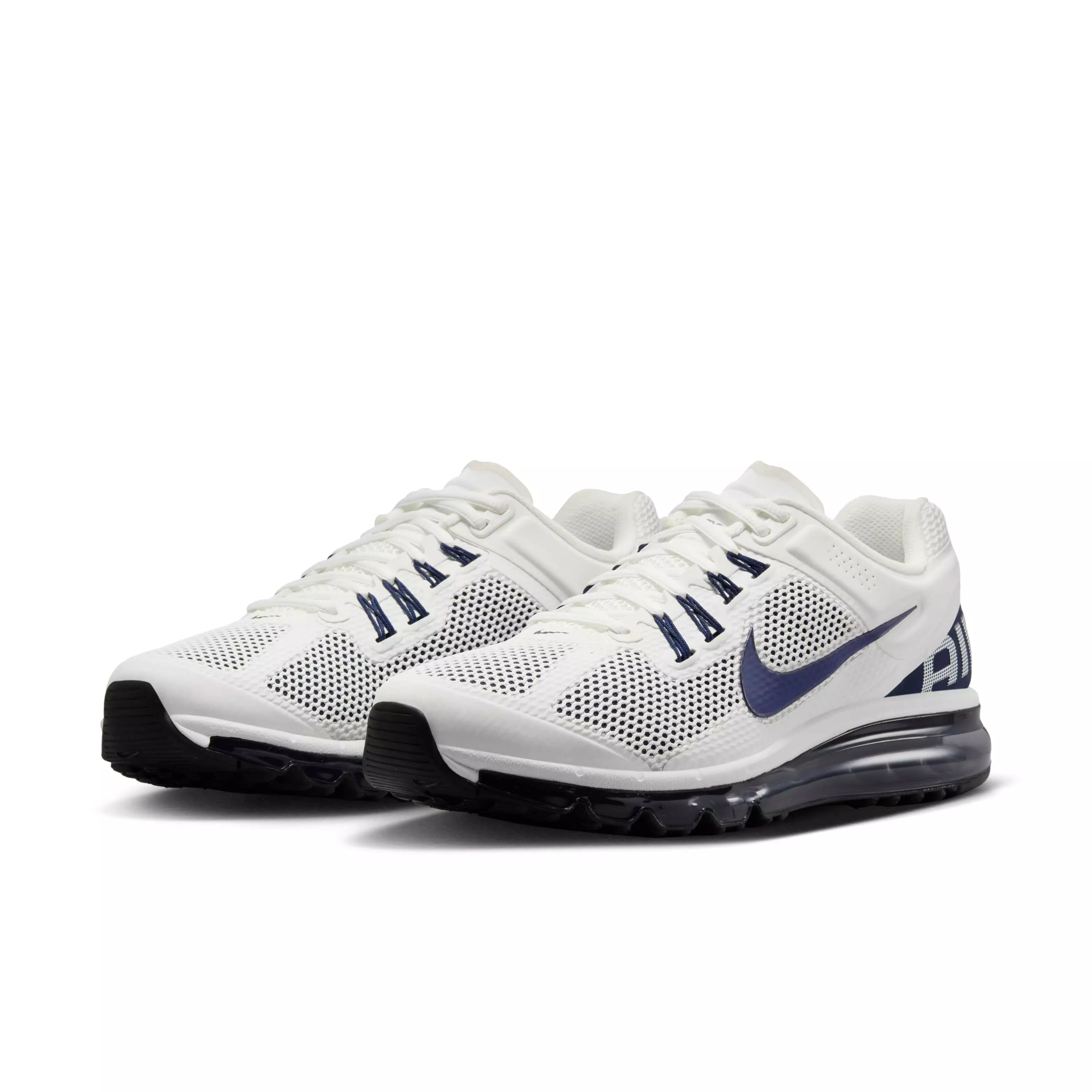 Nike Air Max 2013 "Summit White/Midnight Navy/Black" Men's Shoe - WHITE/NAVY/BLACK