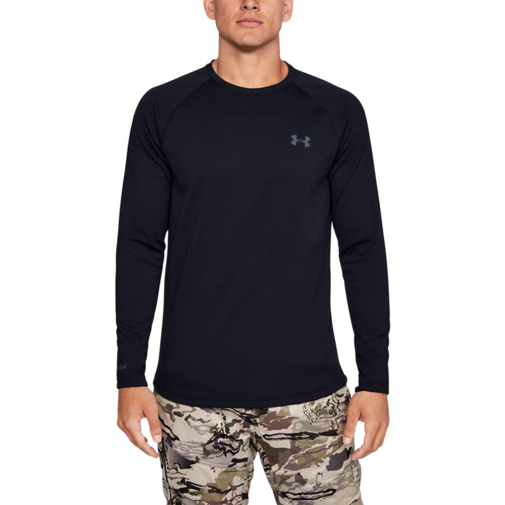 Under Armour Men's ColdGear Base 4.0 Crew - BLACK Thumbnail View 1