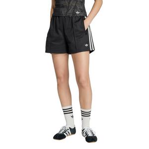 adidas Originals Women's Sprinter Shorts with Knitted Crochet Details-Black