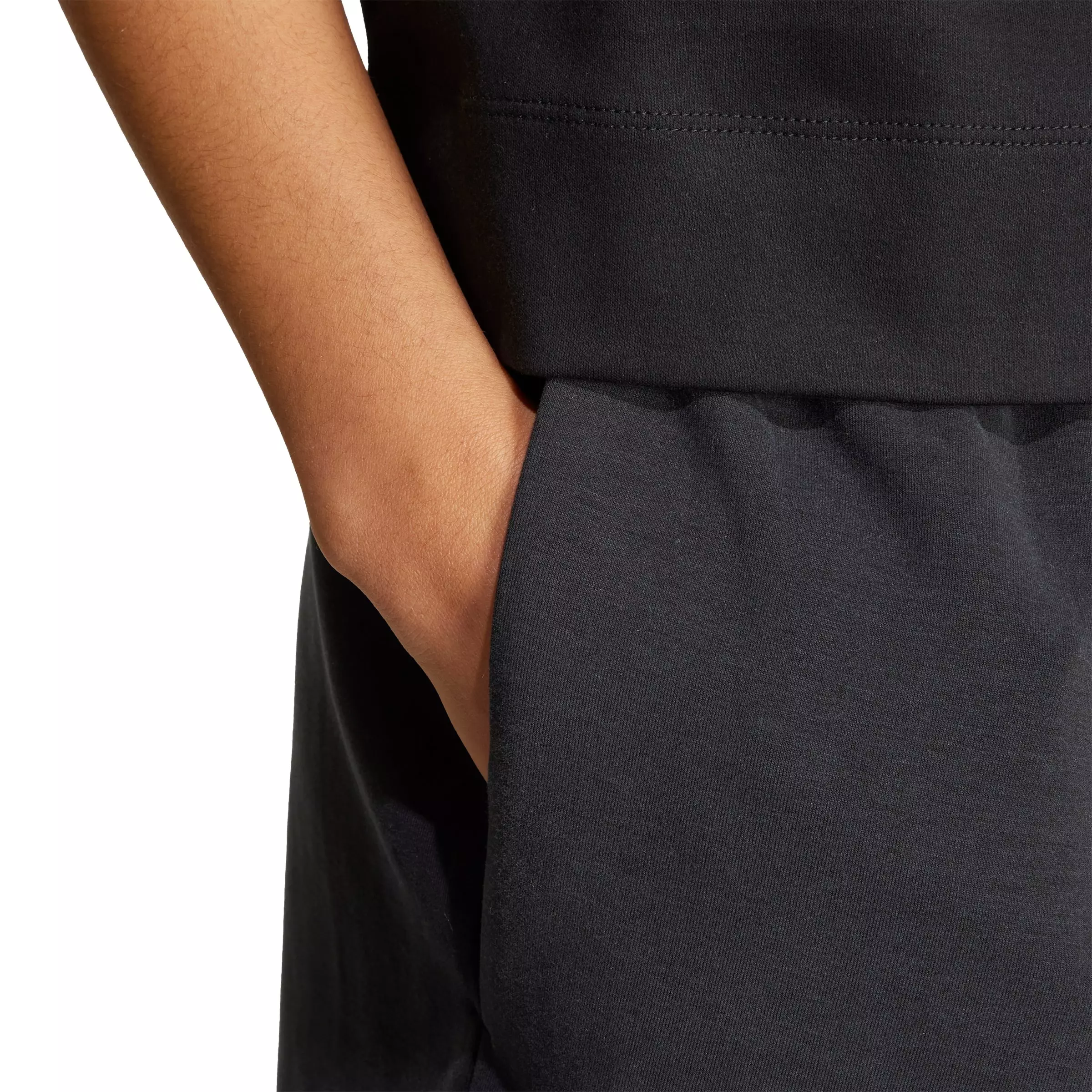 adidas Women's Soft Lux Loose Shorts-Black - BLACK