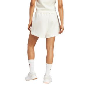 adidas Women's Soft Lux Loose Shorts-Off White