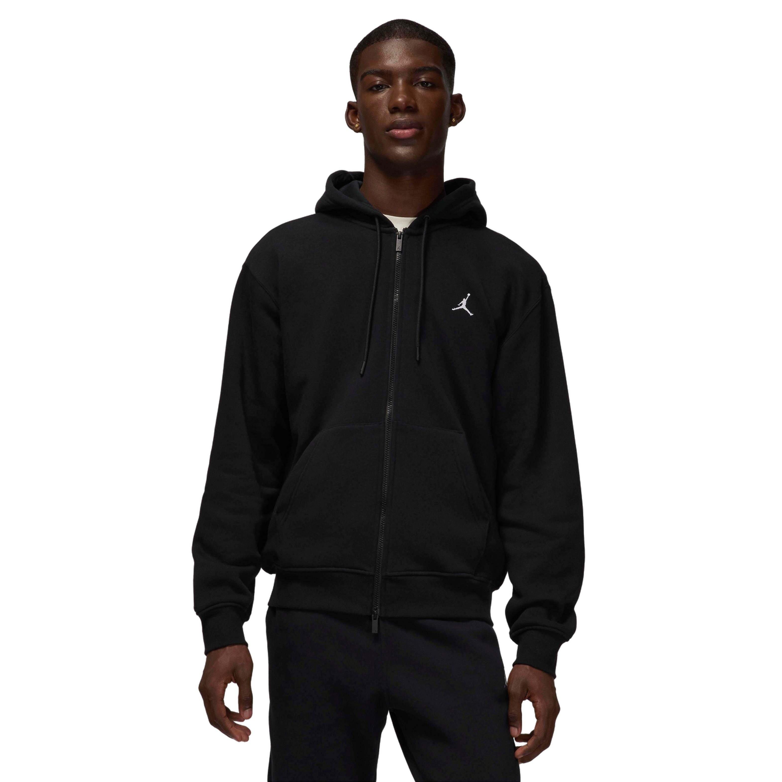 Jordan Men's Brooklyn Fleece Full-Zip Jacket - BLACK Thumbnail View 1