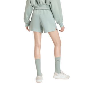 adidas Women's Soft Lux Loose Shorts-Sage Green