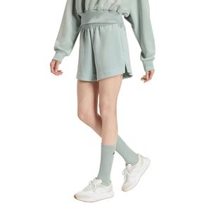 adidas Women's Soft Lux Loose Shorts-Sage Green