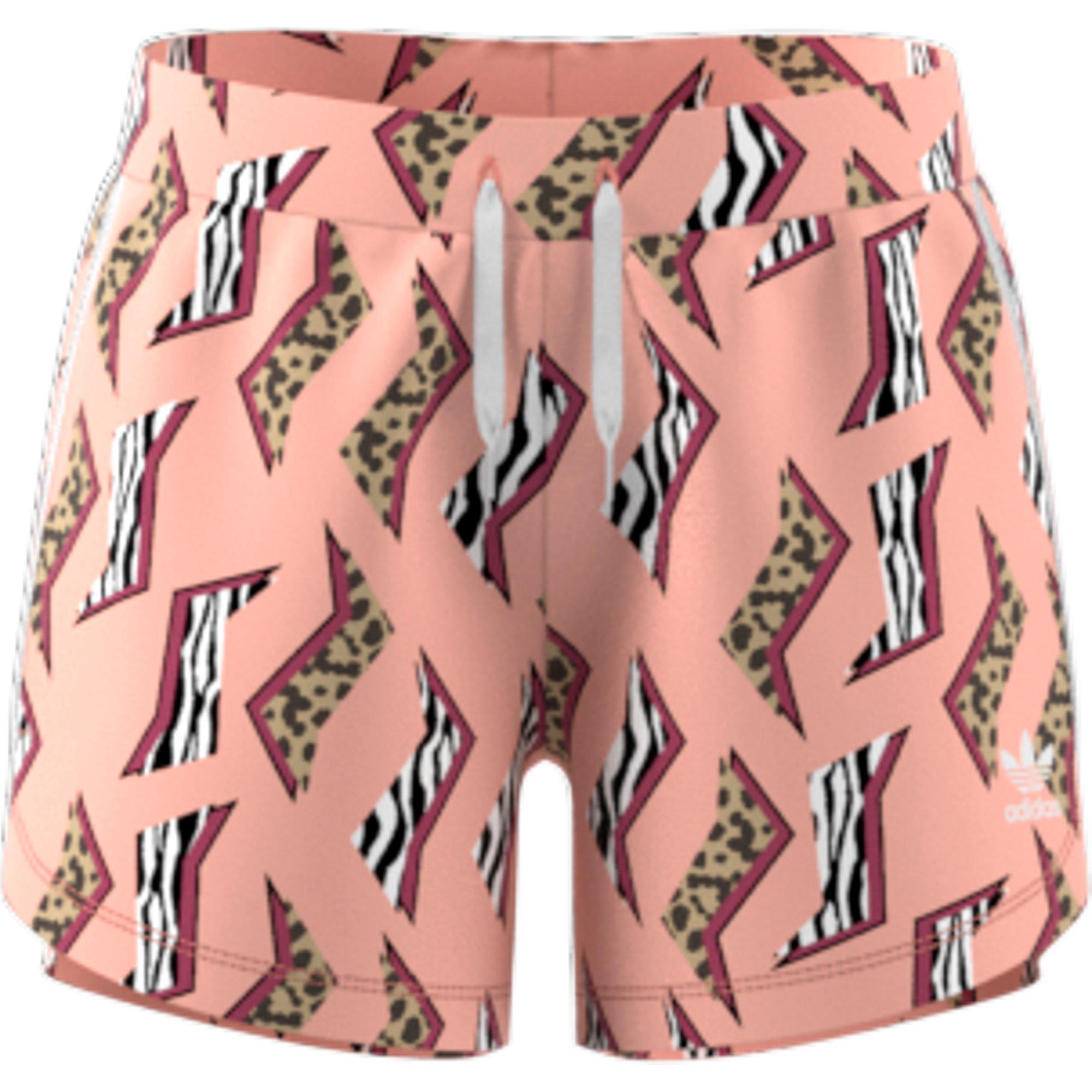girls pink adidas shorts