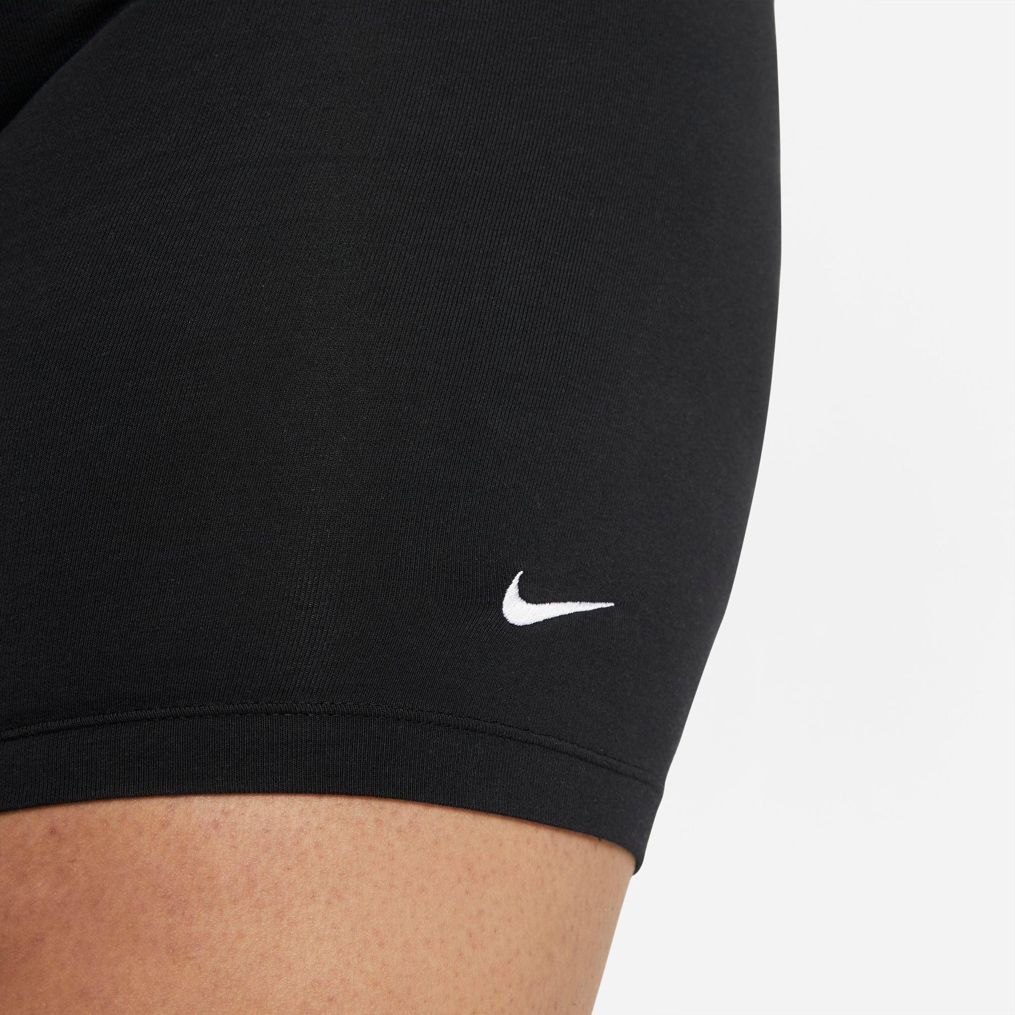 Nike Women's Sportswear Essential Mid-Rise Bike Shorts-Plus Size - BLACK Thumbnail View 5