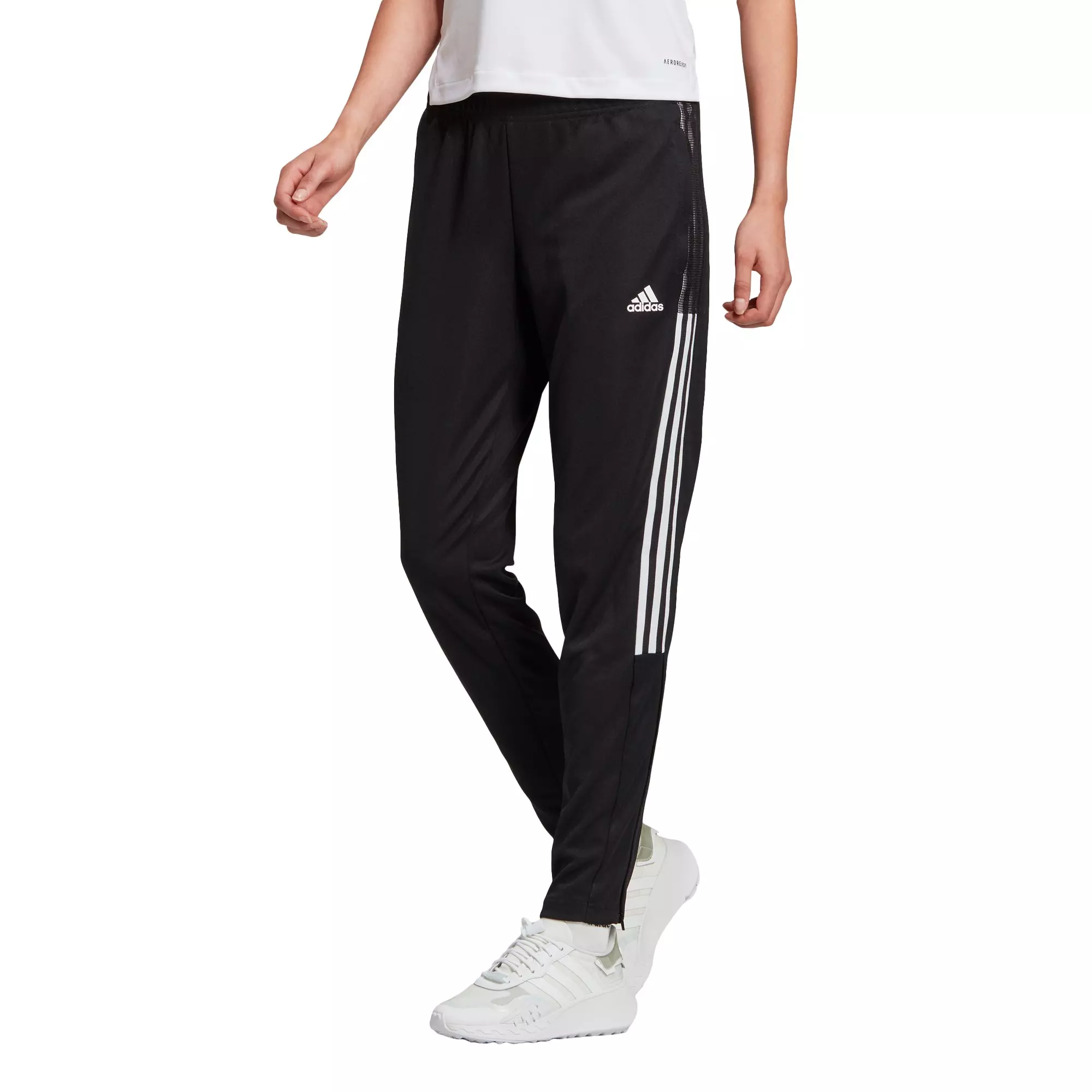 adidas Women's Tiro Pants-Black - BLACK/WHITE