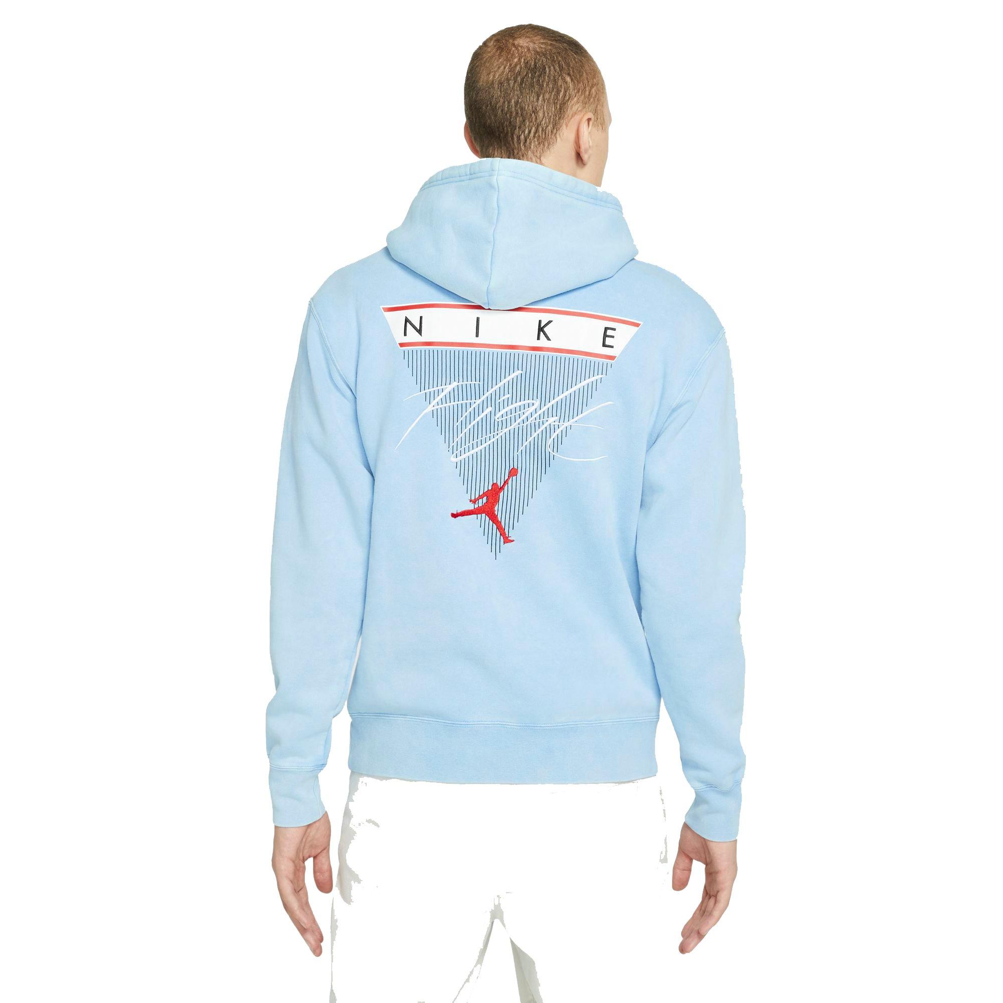 jordan light blue hoodie