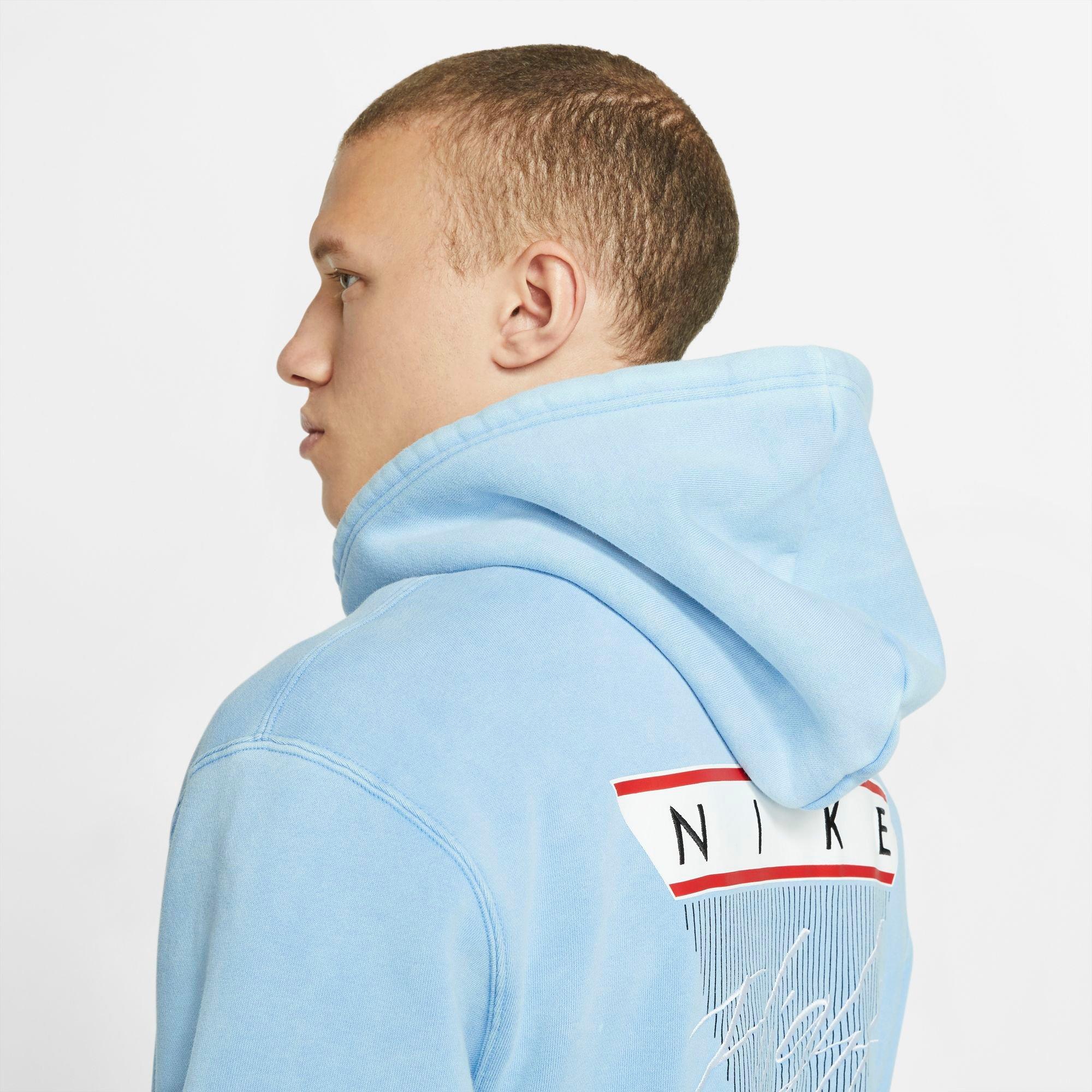 blue jordan flight hoodie