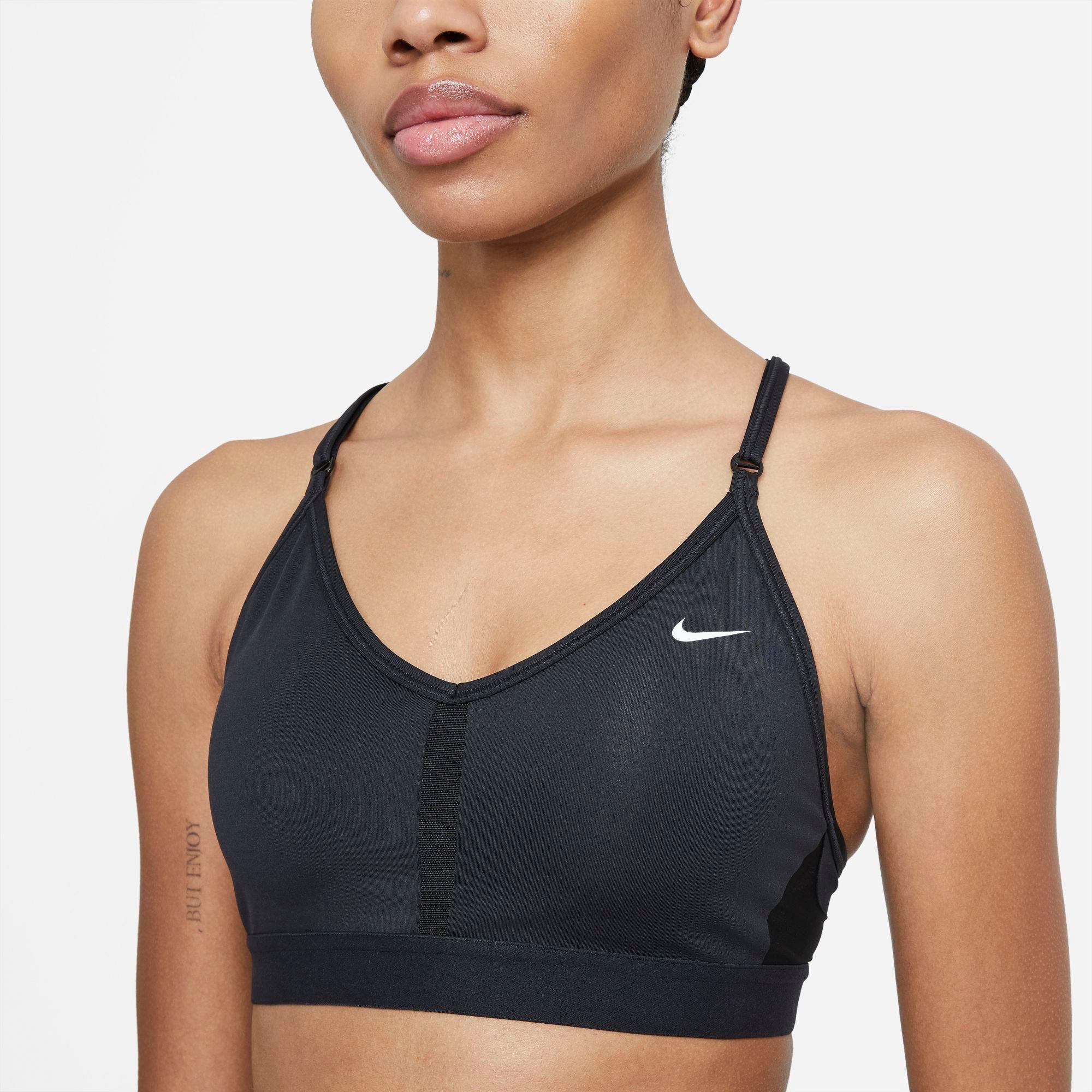 Nike Women's Indy Sports Bra (X-Large, White/Black)