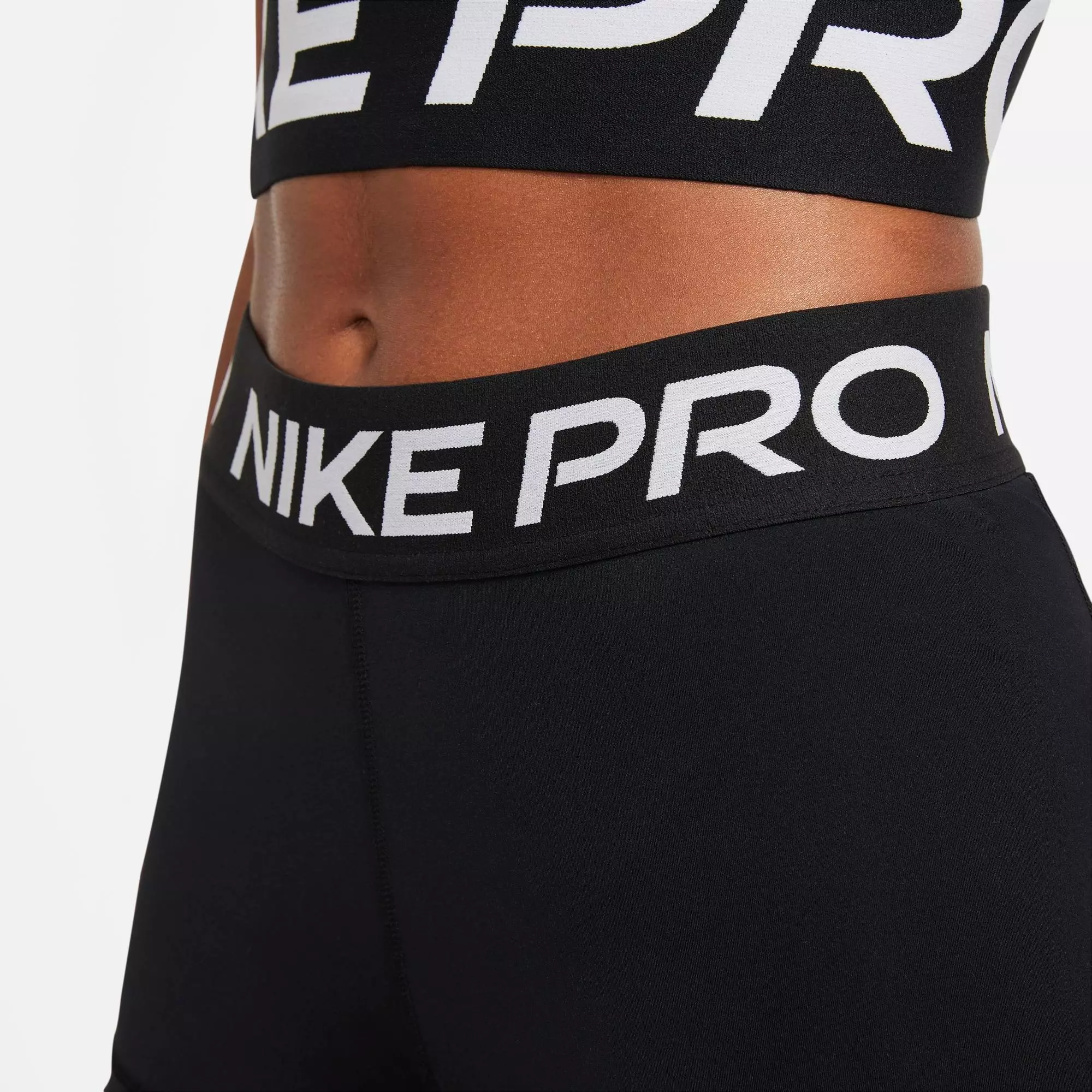 Nike Women's Pro 3" Shorts - Black - BLACK