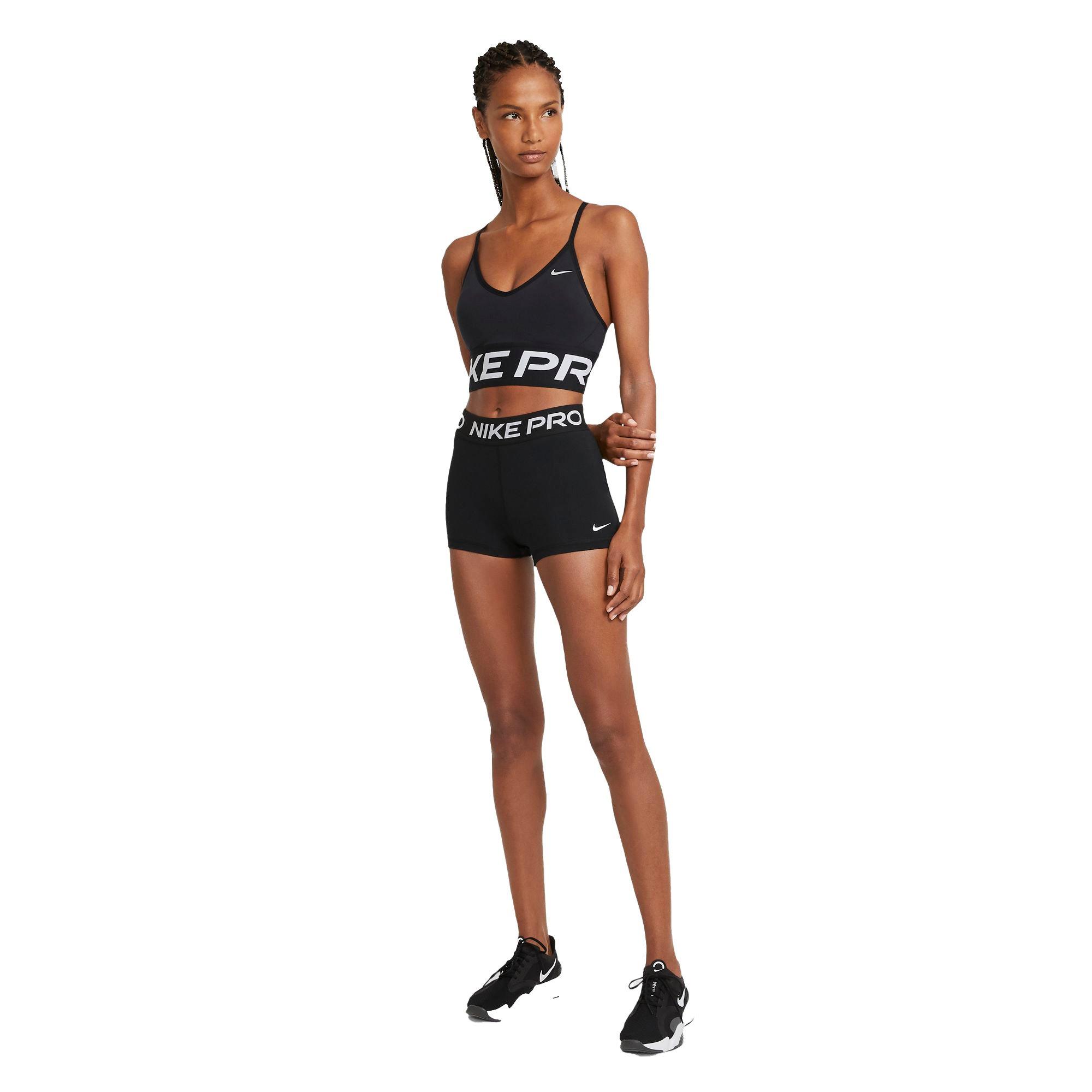 Nike Womens Pro 3 Shorts (Red/Black, X-Large) 