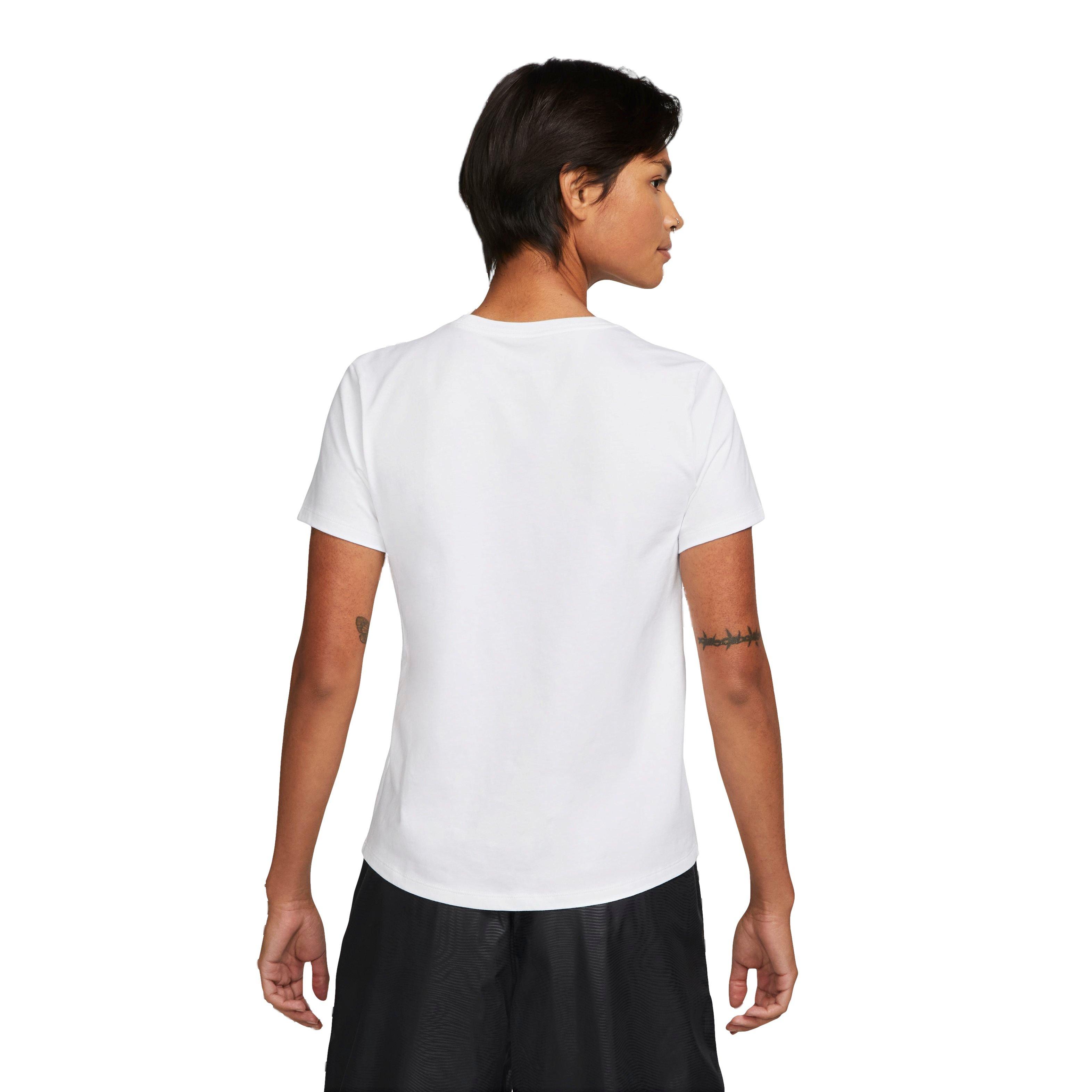 Nike Women's Sportswear Essential Tee-White - WHITE Thumbnail View 2